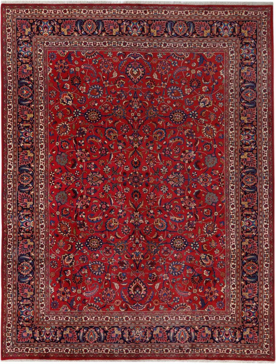 / Orientteppich Mashhad Höhe: rechteckig, Trading, Handgeknüpfter Orientteppich mm Nain Perserteppich, 306x401 12