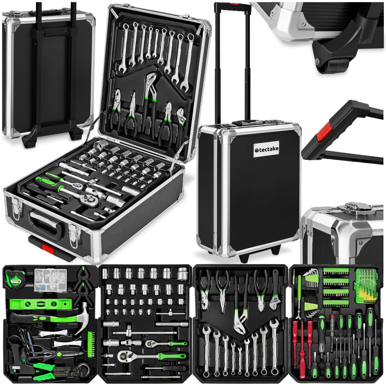 tectake Werkzeugtrolley Werkzeugkoffer