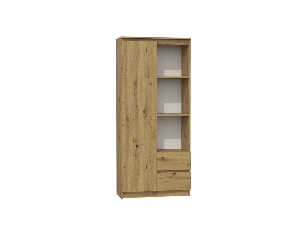 MAGOWA Bücherregal MAGOBILY Bücherregal kompakt und modern mit viel Stauraum, Höhe: 180 cm Breite 80 cm Tiefe: 35 cm
