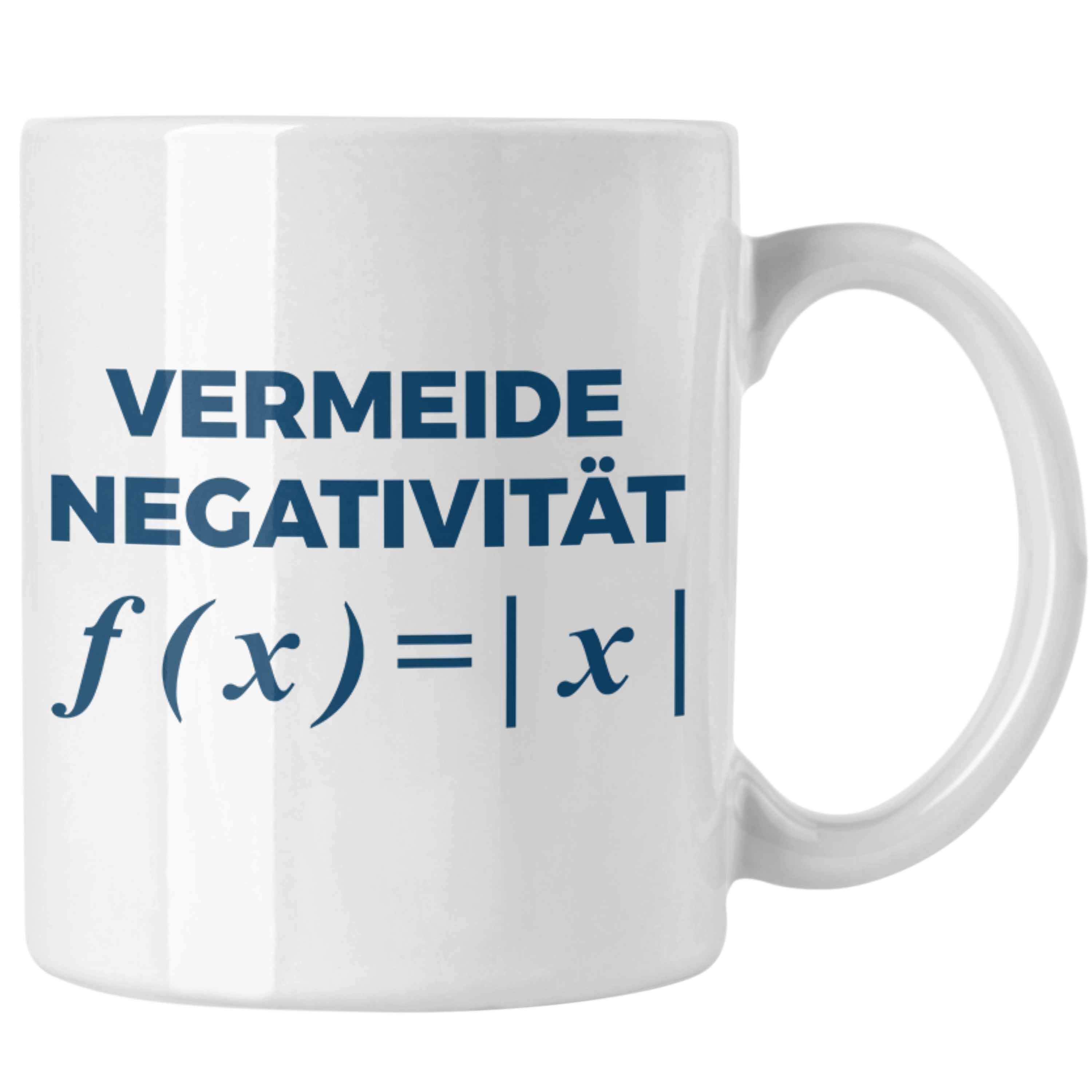 Trendation Tasse Trendation - Mathelehrer Tasse Mathematiker Physik Tassen Spruch Lustig Kaffeetasse Physiker Geschenk Mathestudent Weiss