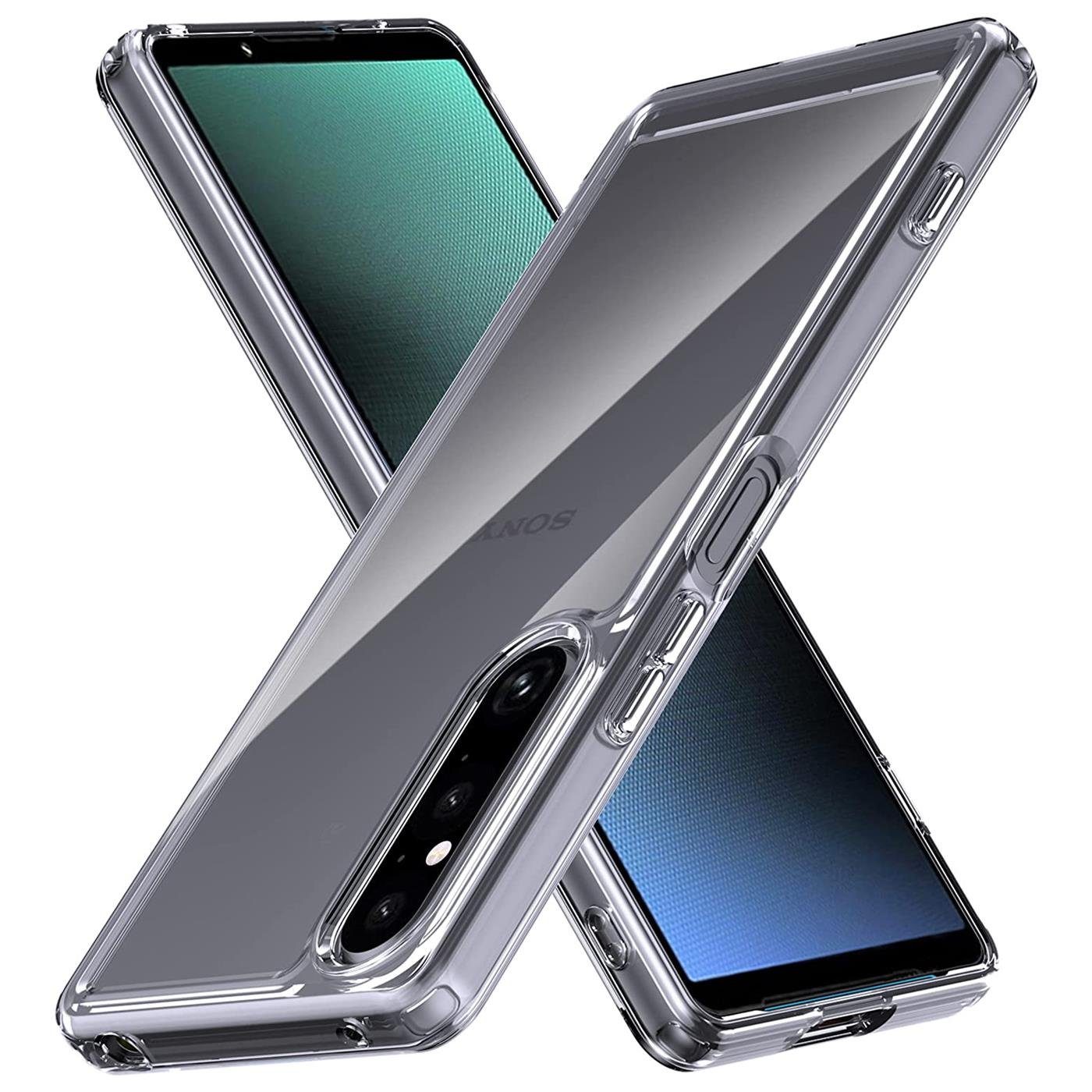 CoolGadget Handyhülle Transparent Ultra Slim Case für Sony Xperia 1 V 6,5 Zoll, Silikon Hülle Dünne Schutzhülle für Sony Xperia 1 V 2023 Hülle