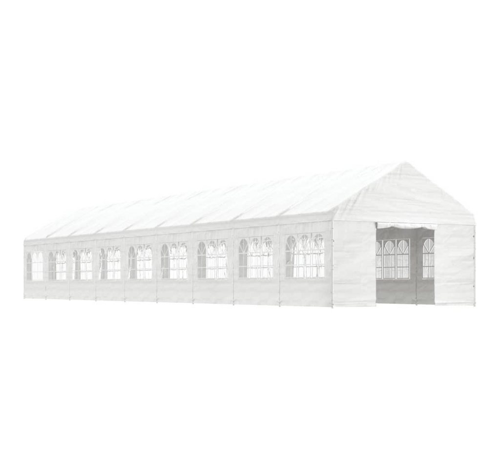 Thumbnail - DOTMALL Pavillon Pavillon mit Dach Weiß 20,07x4,08x3,22 m Polyethylen
