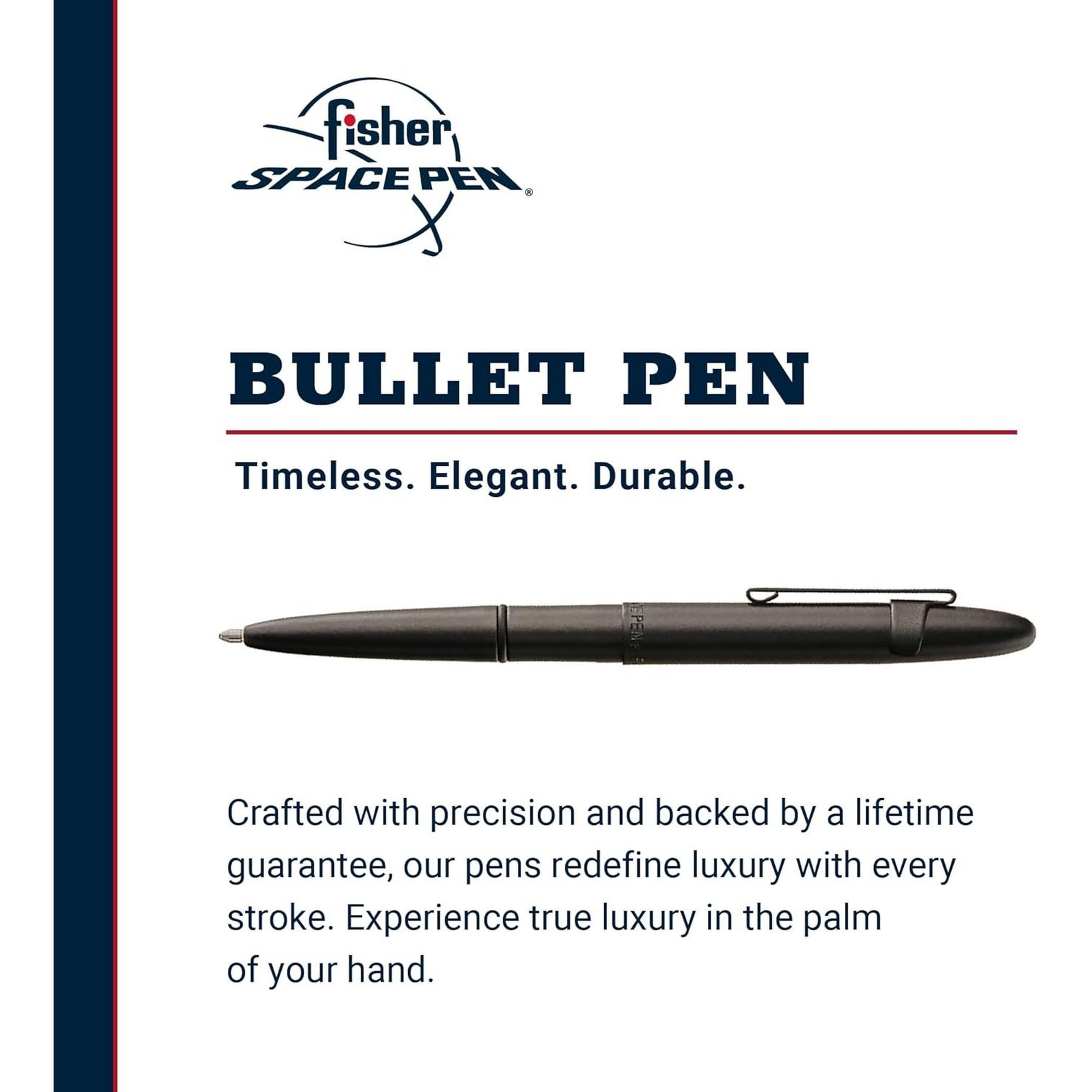 Fisher Space Pen Kugelschreiber Fisher Space Pen Kugelschreiber Bullet Schwarz Matt mit Clip Stärke M