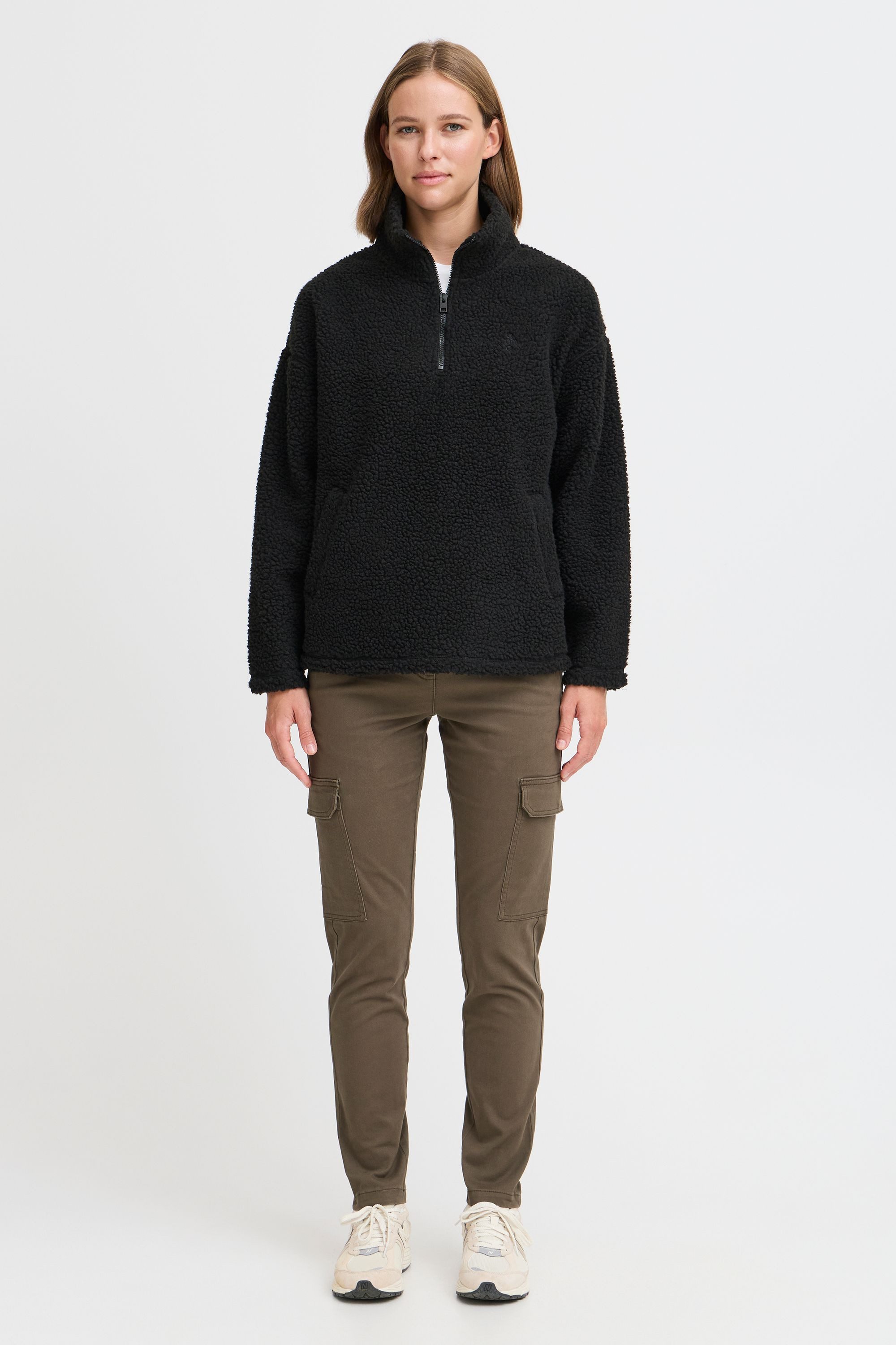 OXMO Fleecejacke OXTOLIRONE moderner Teddy-Sweater günstig online kaufen
