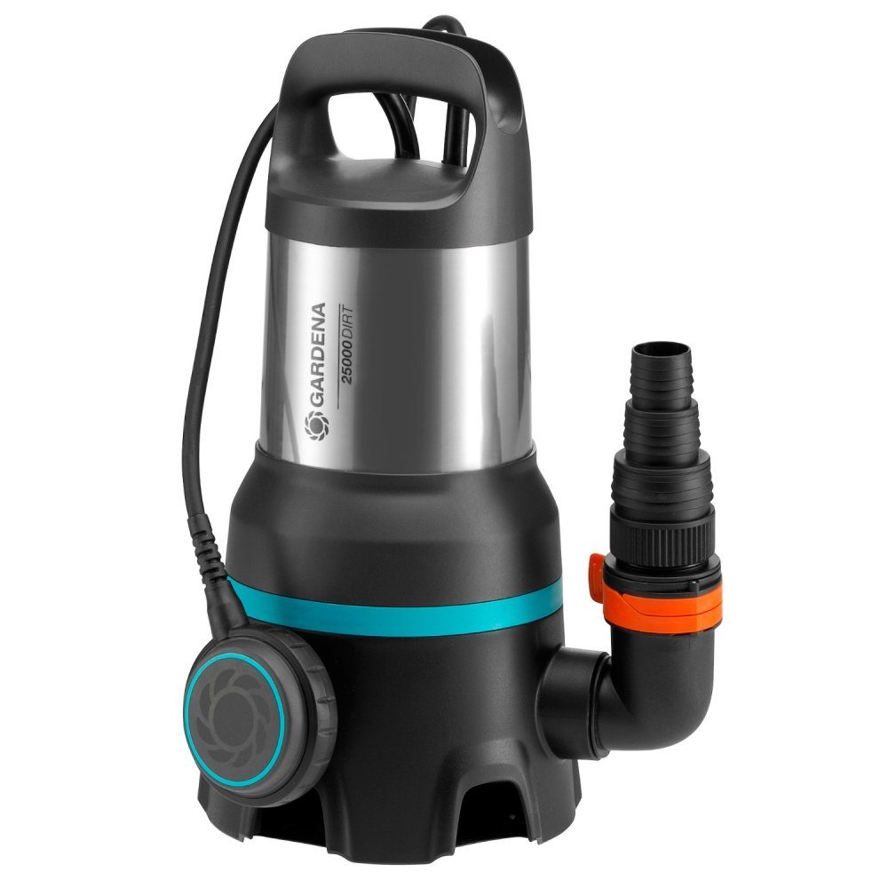 Tauchpumpe 25000 - Schmutzwasser-Tauchpumpe - schwarz/silber