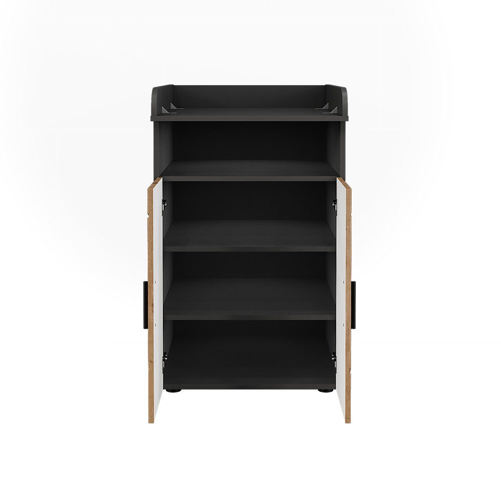 Vicco wrap chest of drawers Irma, anthracite/artisan, 60 x 97 cm with wrap attachment