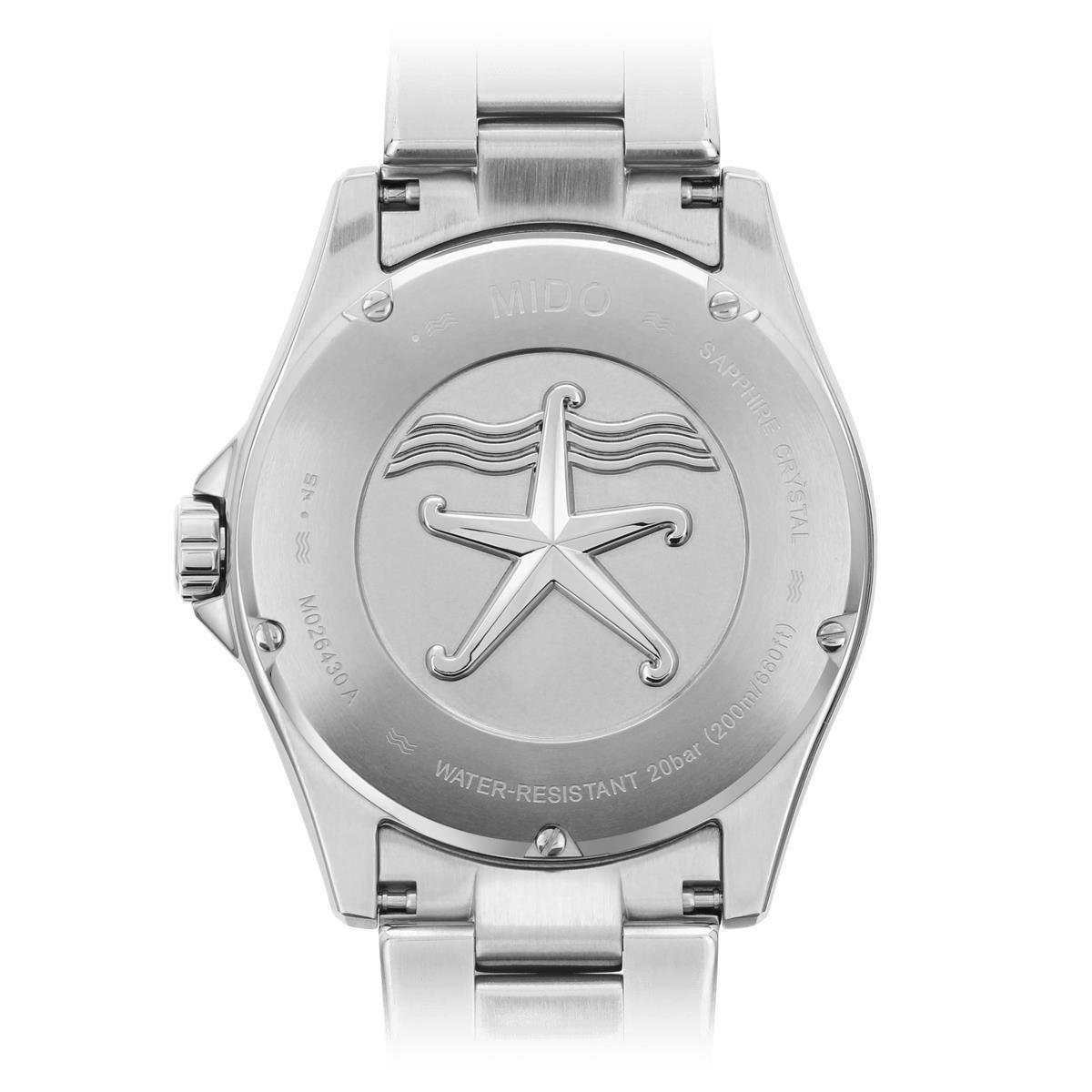 Mido Taucheruhr Mido Herren Uhr M0264301105100 Ocean Star 200 Edelstahl, (1-tlg)