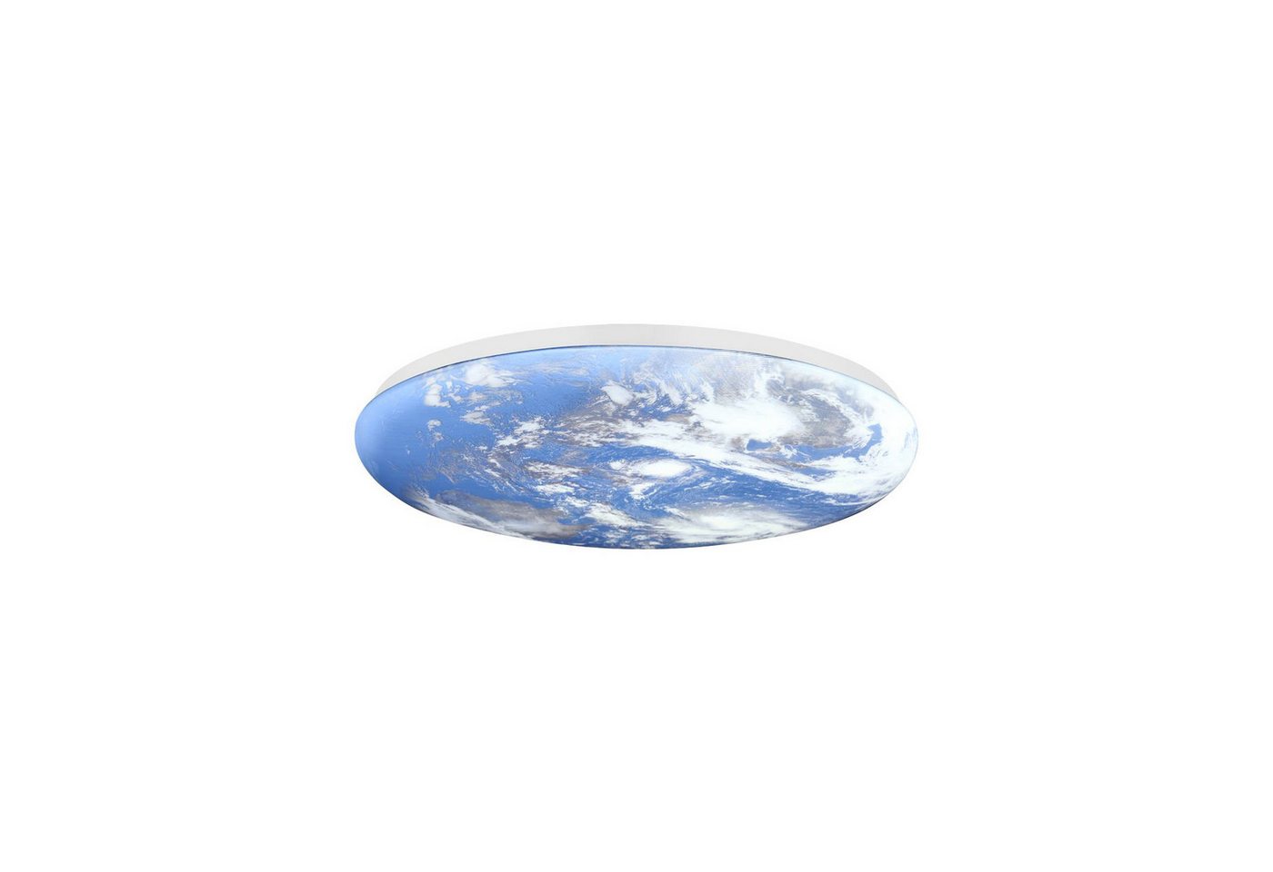 Lindby Deckenleuchten Orbi, LED, Kunststoff Blau universalweiß IP20, LED 32,2 W gesamt, universalweiß