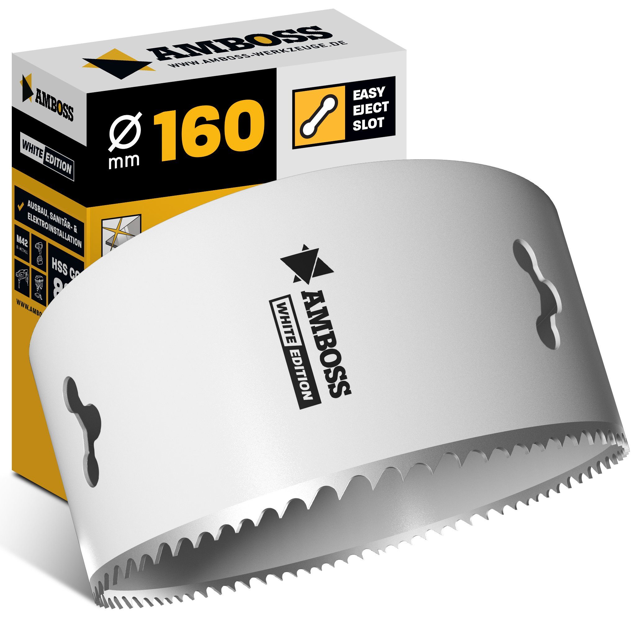 Amboss Werkzeuge Lochsäge HSS M42 Amboss Lochsäge Ø 160 mm (ohne Aufnahme)