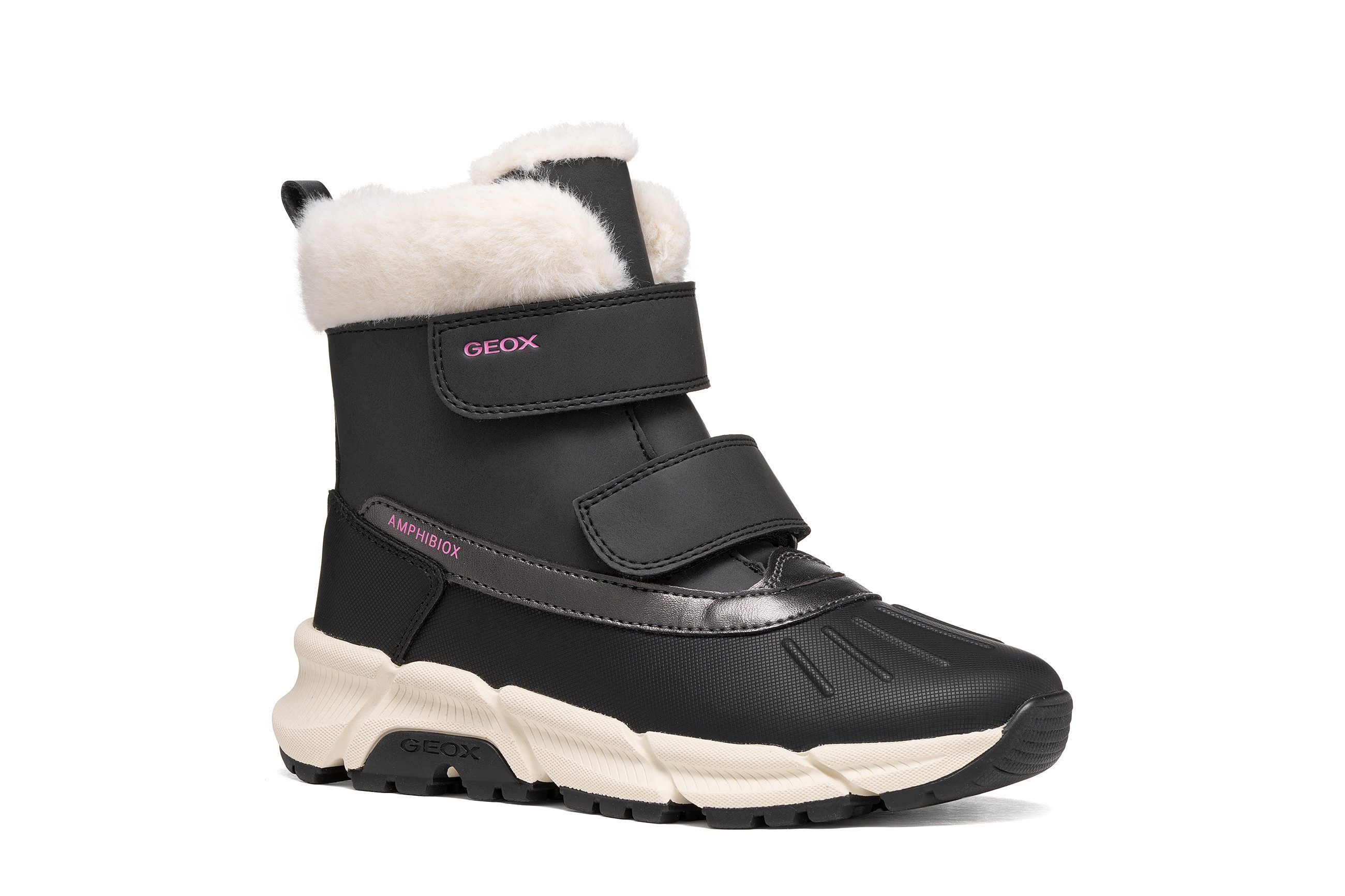 Geox J FLEXYPER PLUS GIRL Winterboots Klettboots, wasserabweisend, Warmfutter, Größenschablone zum Download