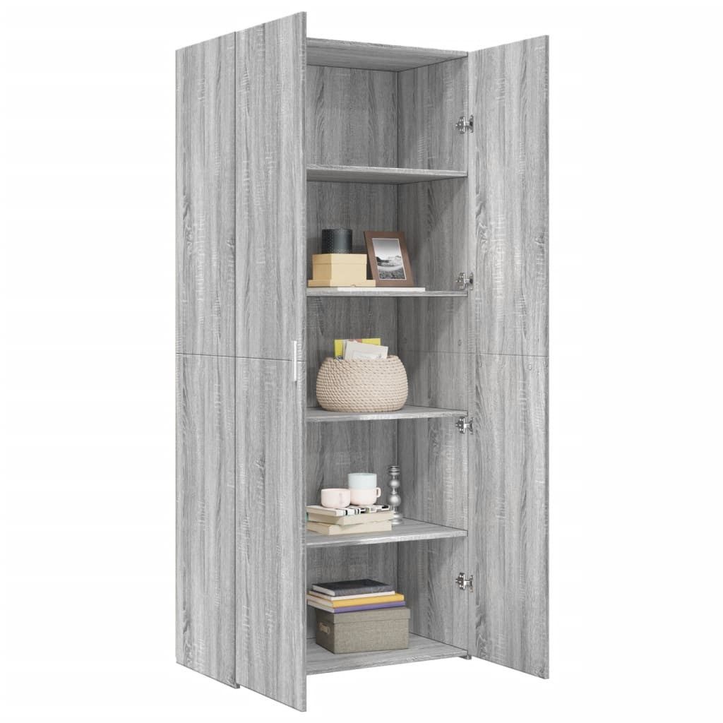 vidaXL Highboard Highboard Grau Sonoma 80x42,5x185 günstig online kaufen
