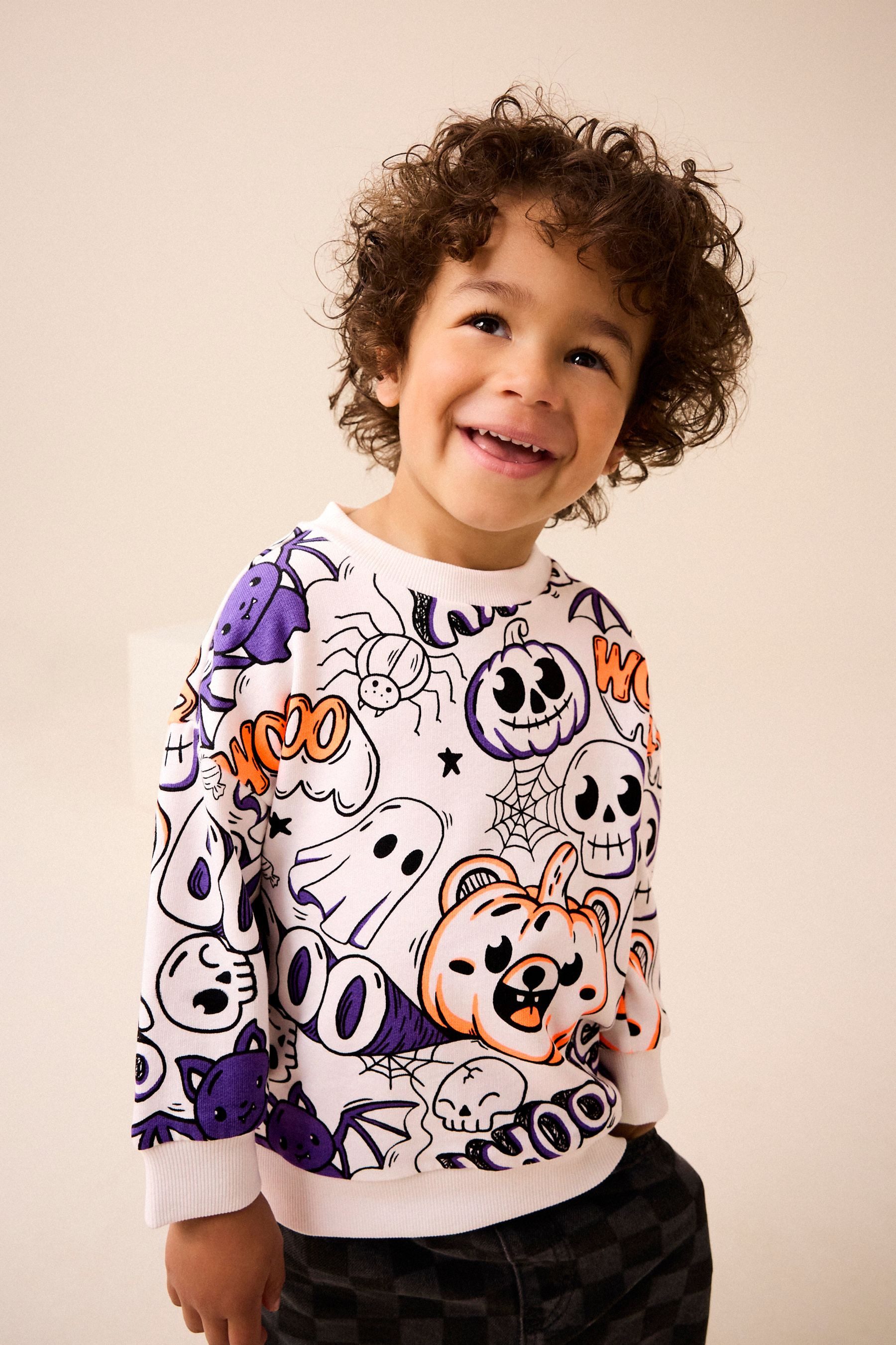 Sweatshirt Rundhals-Sweatshirt, Halloween