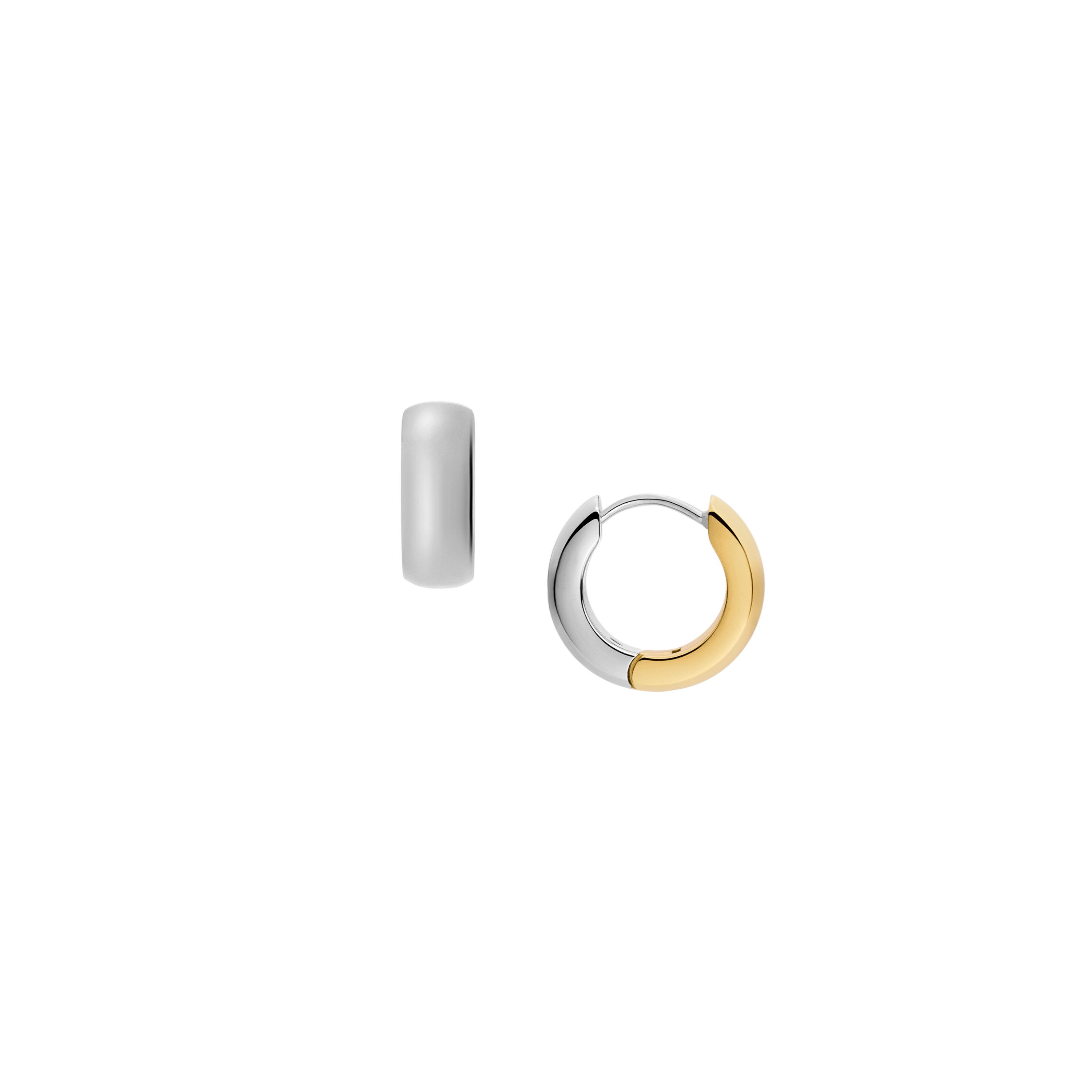 Fossil Paar Creolen Schmuck Geschenk Edelstahl ELLIS