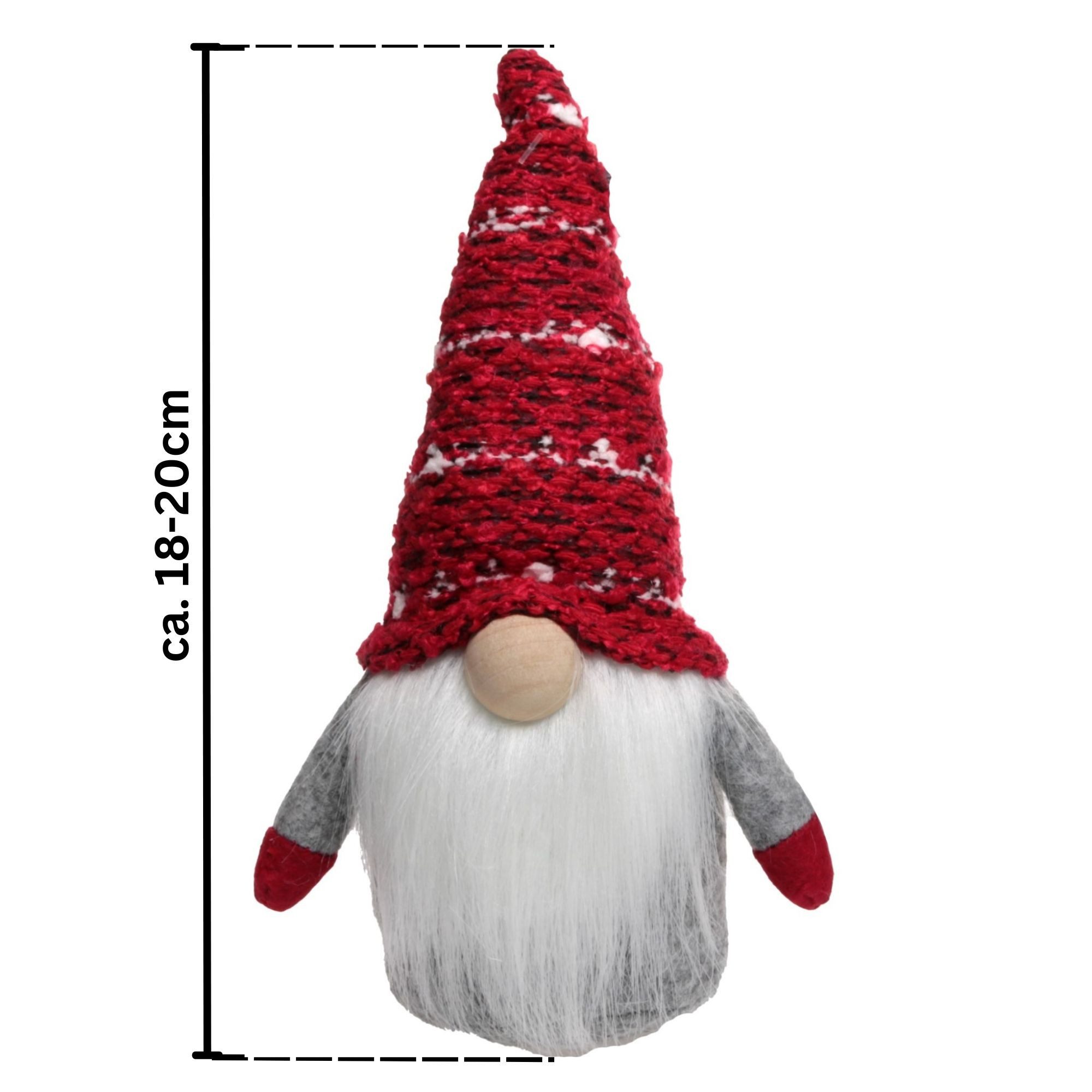 Dragimex Weihnachtsfigur Filz Wichtel 2er Set 20cm Weihnachtsdekoration Win günstig online kaufen