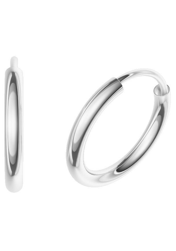 Firetti Paar Creolen Schmuck Geschenk Silber 925 2,0 mm breit, Made in Germany