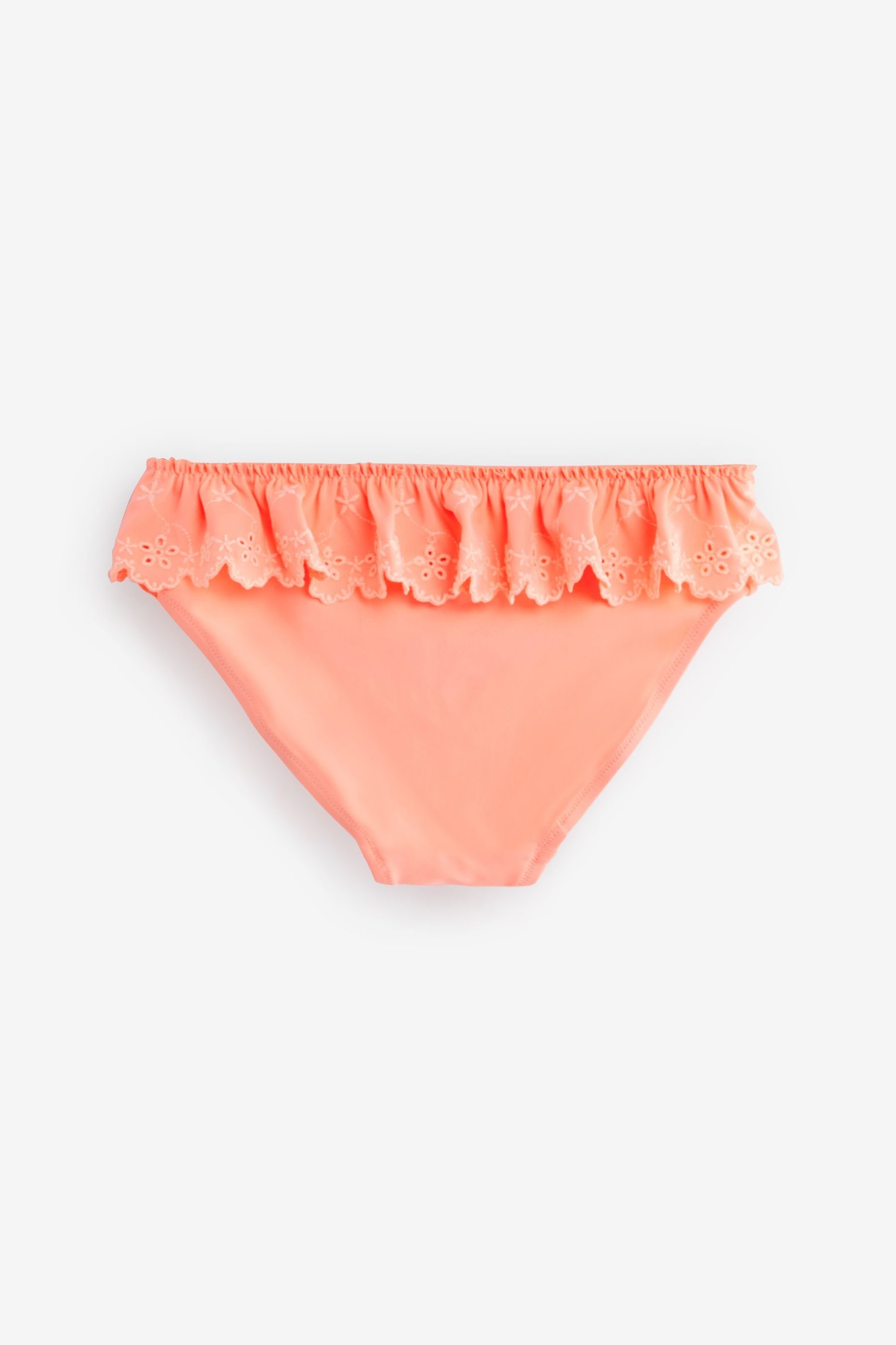 Next Bikini Bustier-Bikini mit Volants Fluro Orange (2-St)