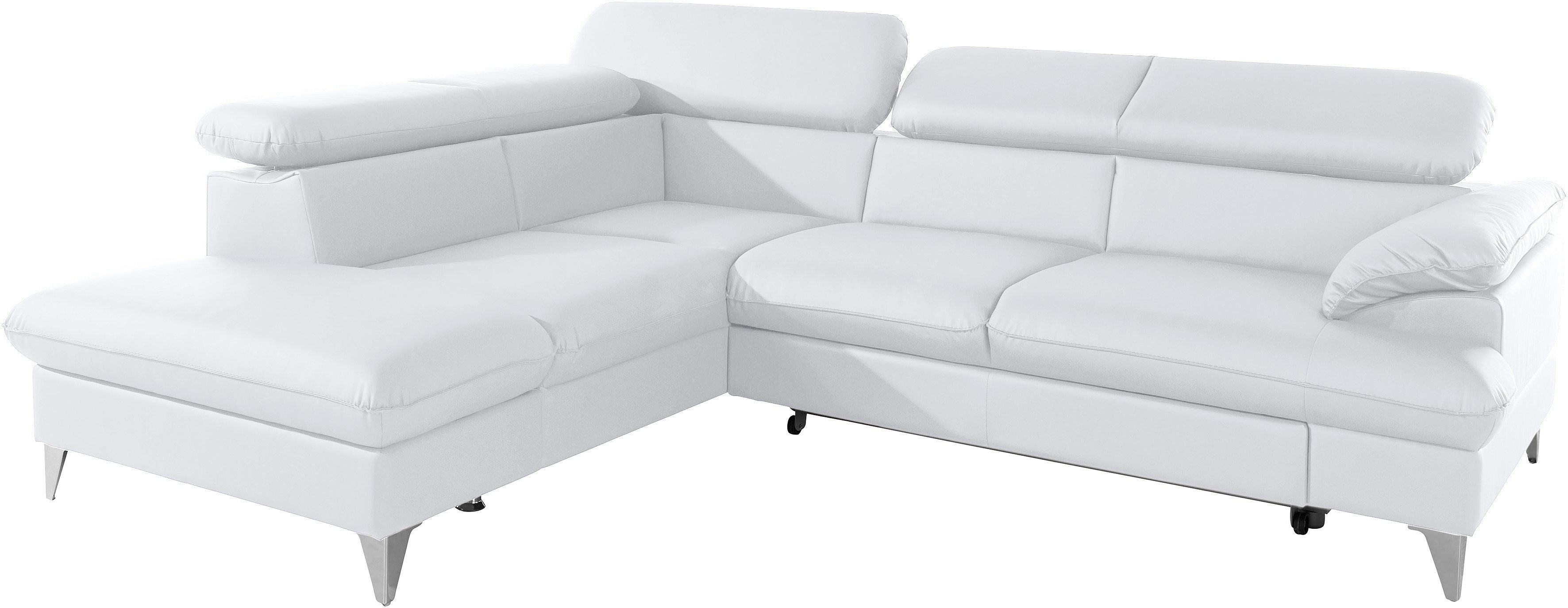 COTTA Polstergarnitur "Caluso L-Form", Set bestehend aus: Ecksofa mit Kopft günstig online kaufen