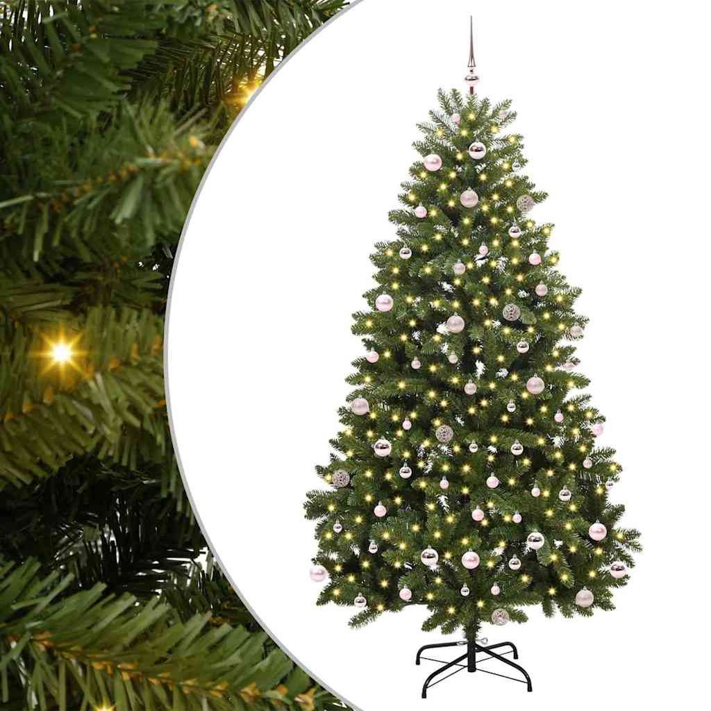 vidaXL Christbaumschmuck Künstlicher Weihnachtsbaum Grün 240 cm PVC und Metall (1-tlg)
