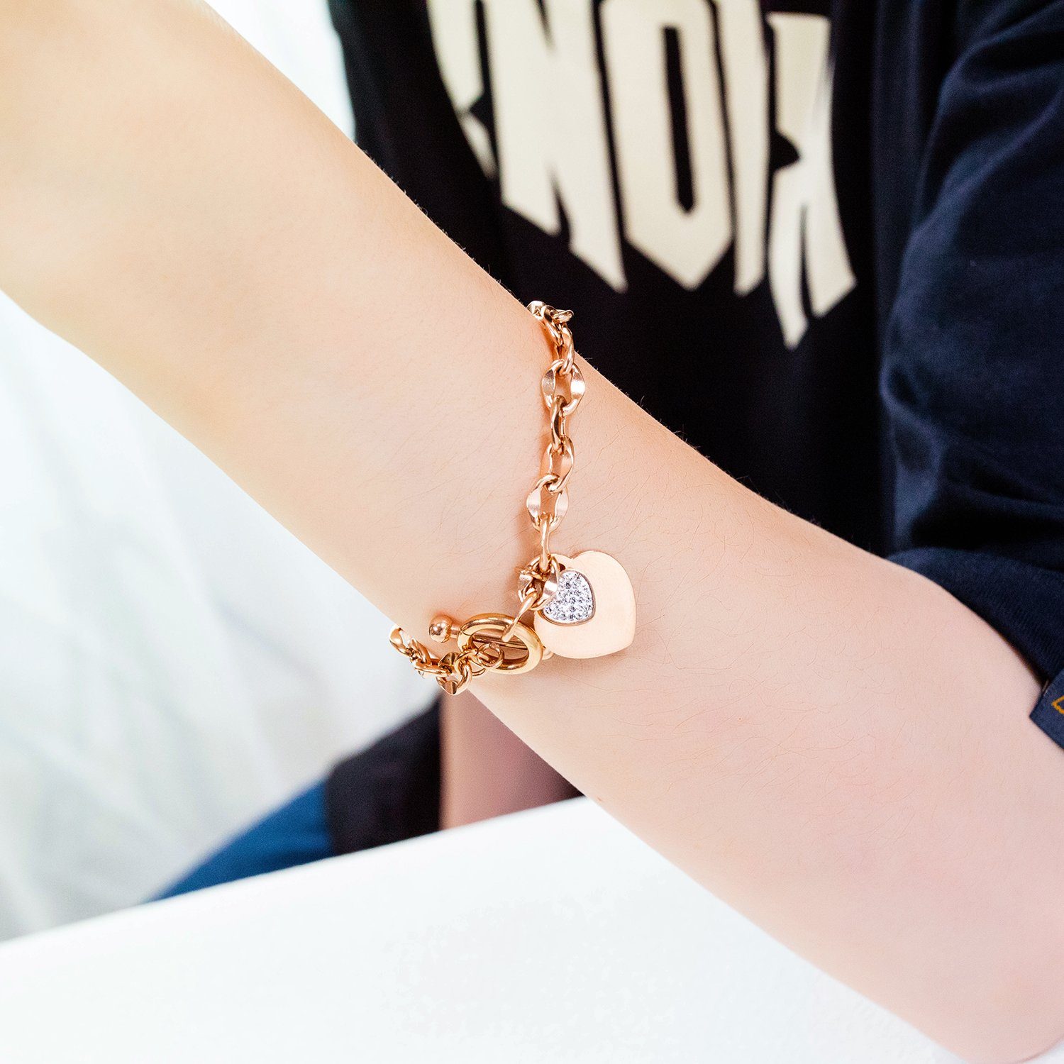 COLLEZIONE ALESSANDRO Armband Strassherz (1-tlg) günstig online kaufen