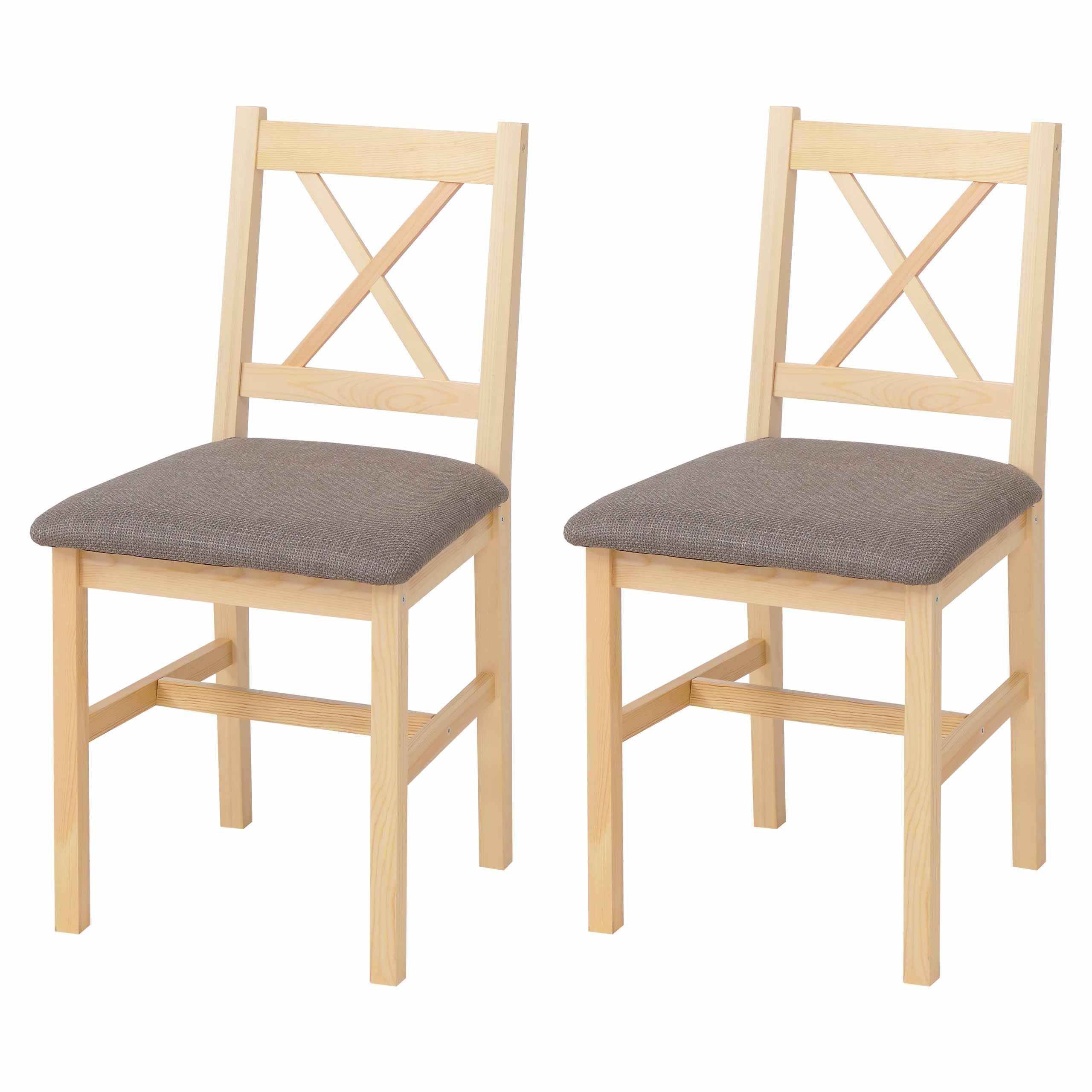 MCW Esszimmerstuhl MCW-F77 (Set, 2 St), Stabile Konstruktion, Massives Holz