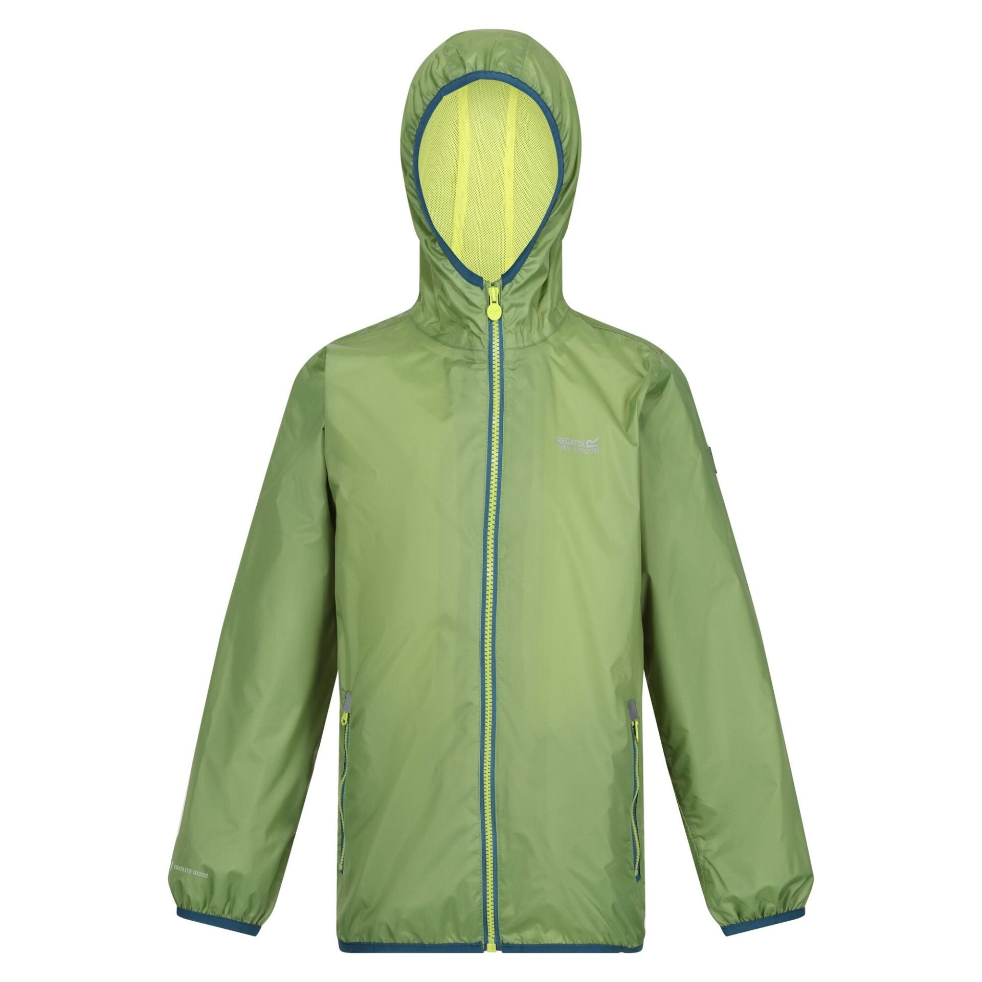 Regatta Trekkingjacke Regatta Lever II Kinder Wanderjacke mit Kapuze grün RKW164 BLV