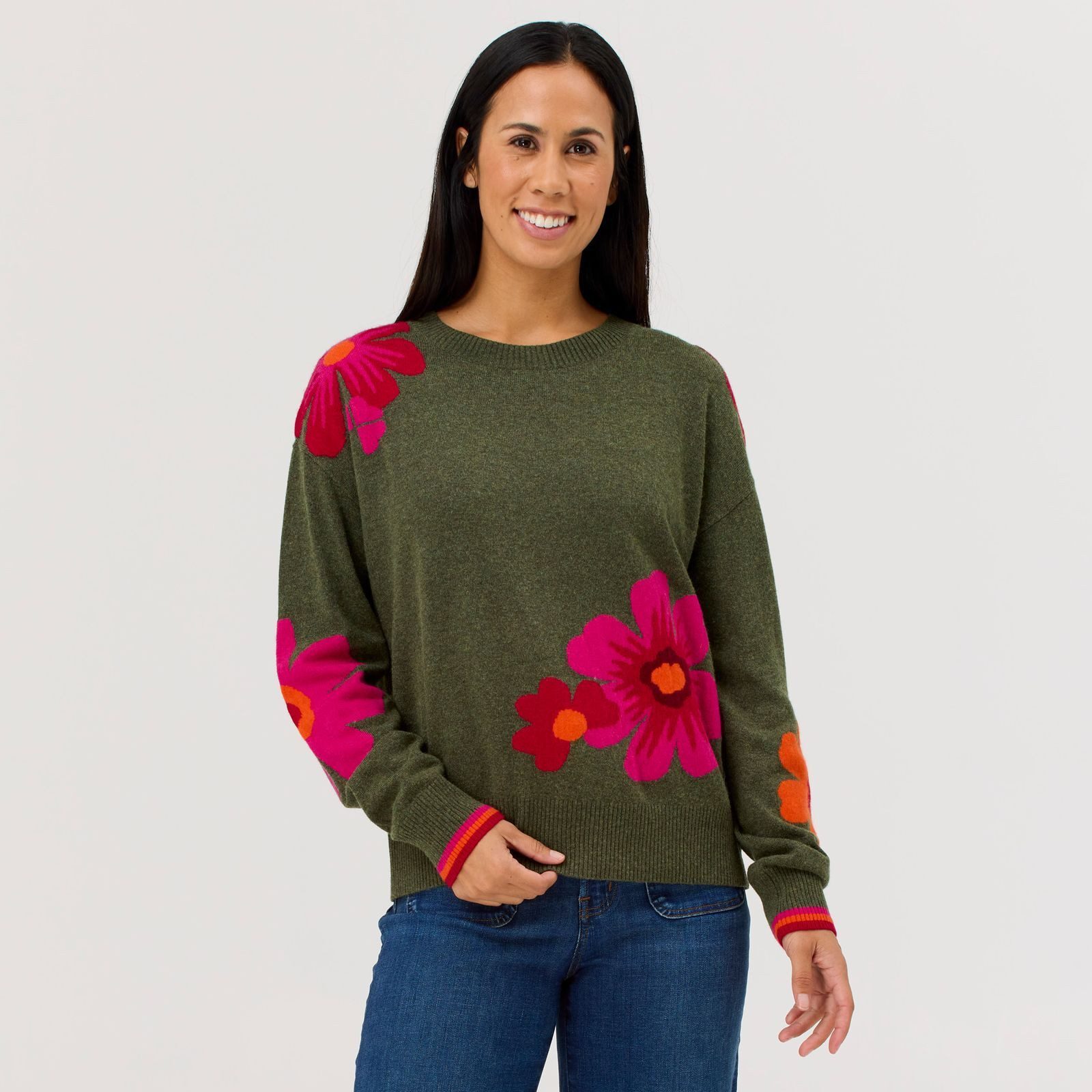 Krimson Klover Trainingspullover Poppy Sweater (1-tlg)