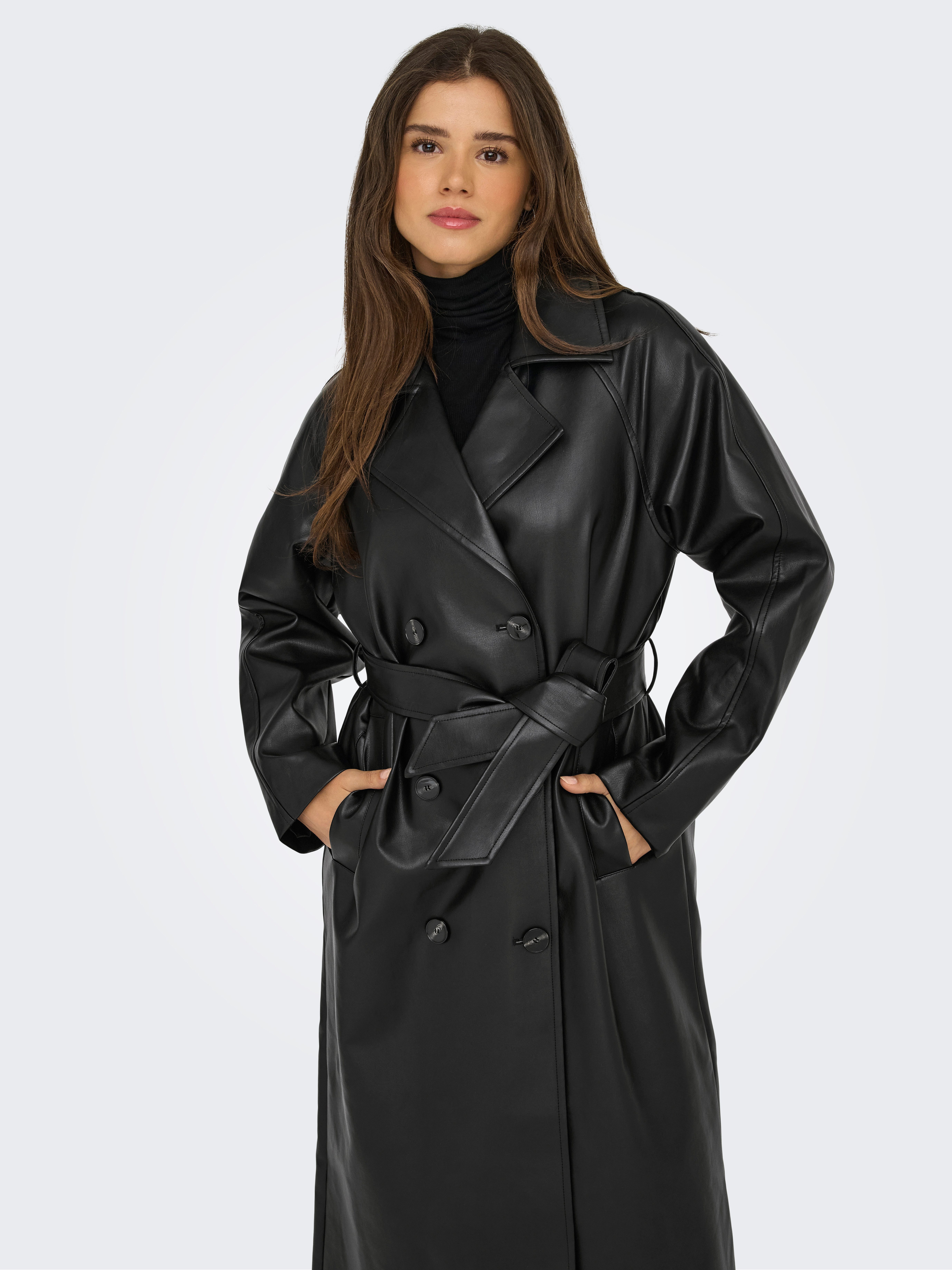 ONLY Trenchcoat ONLBINA FAUX LEATHER TRENCHCOAT CC OTW günstig online kaufen