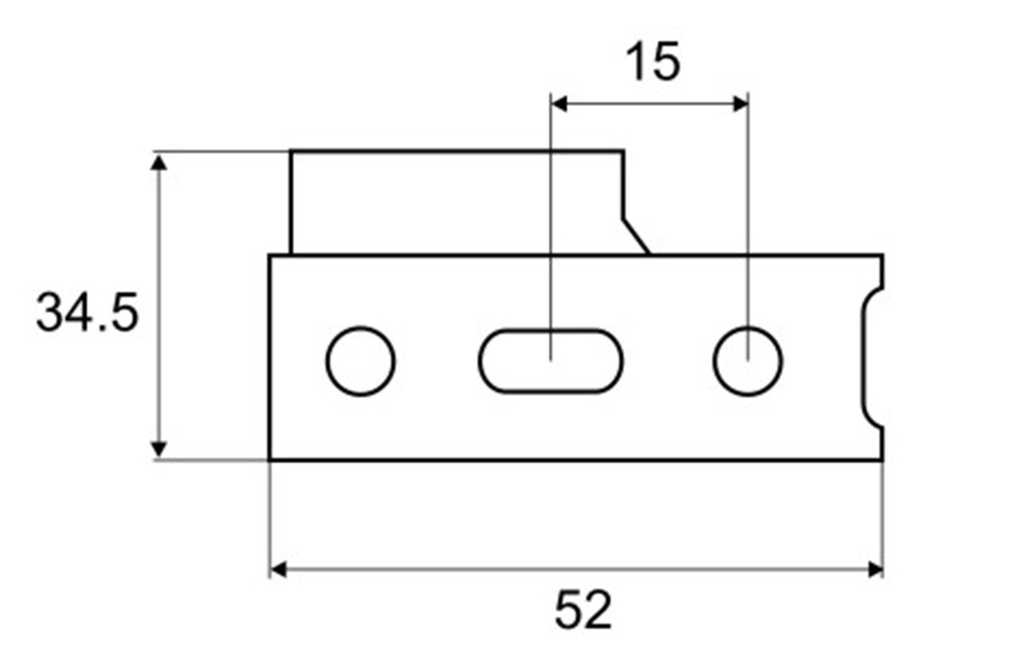 IHC Montagezubehör Aufhängeschiene Schrankaufhänger Schrankschiene Oberschrank (10 St)