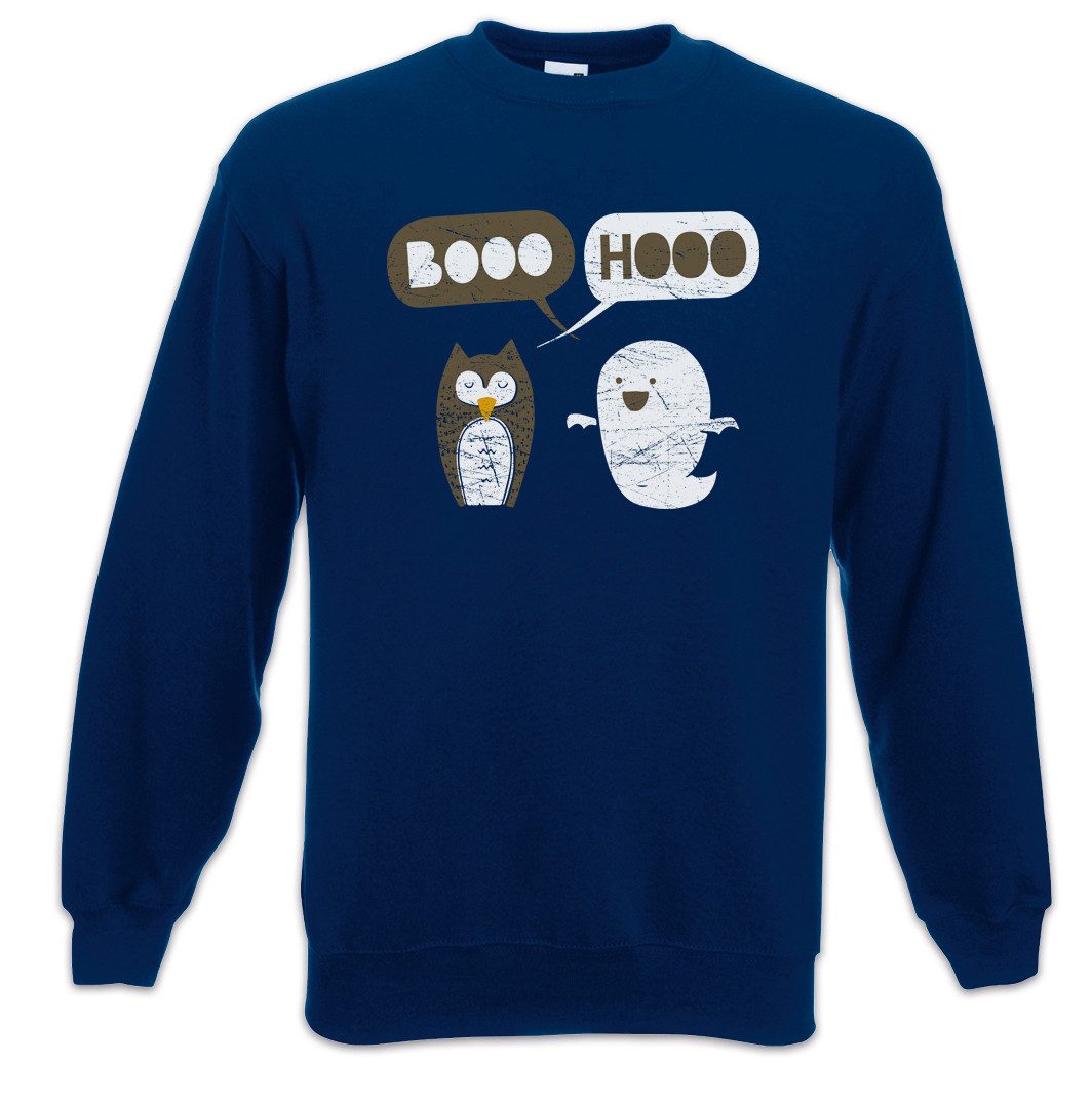 Sweatshirt Booo Hooo Sweatshirt Spectre Owl Eule Uhu Gespenst Geist Cute Ghost