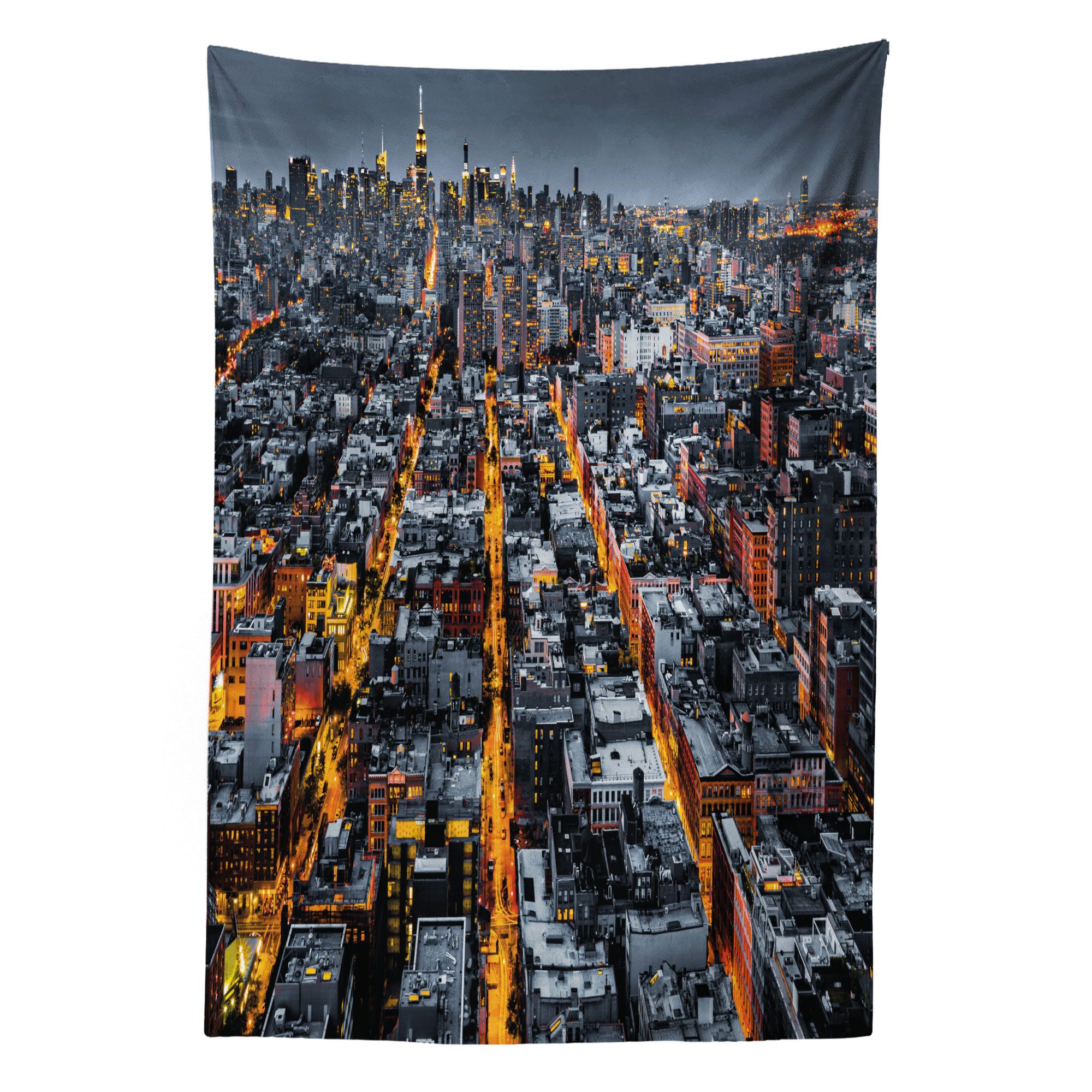 Abakuhaus Wandteppich aus Weiches Mikrofaser Stoff Für das Wohn und Schlafzimmer, rechteckig, Stadt Avenues nach Midtown NYC