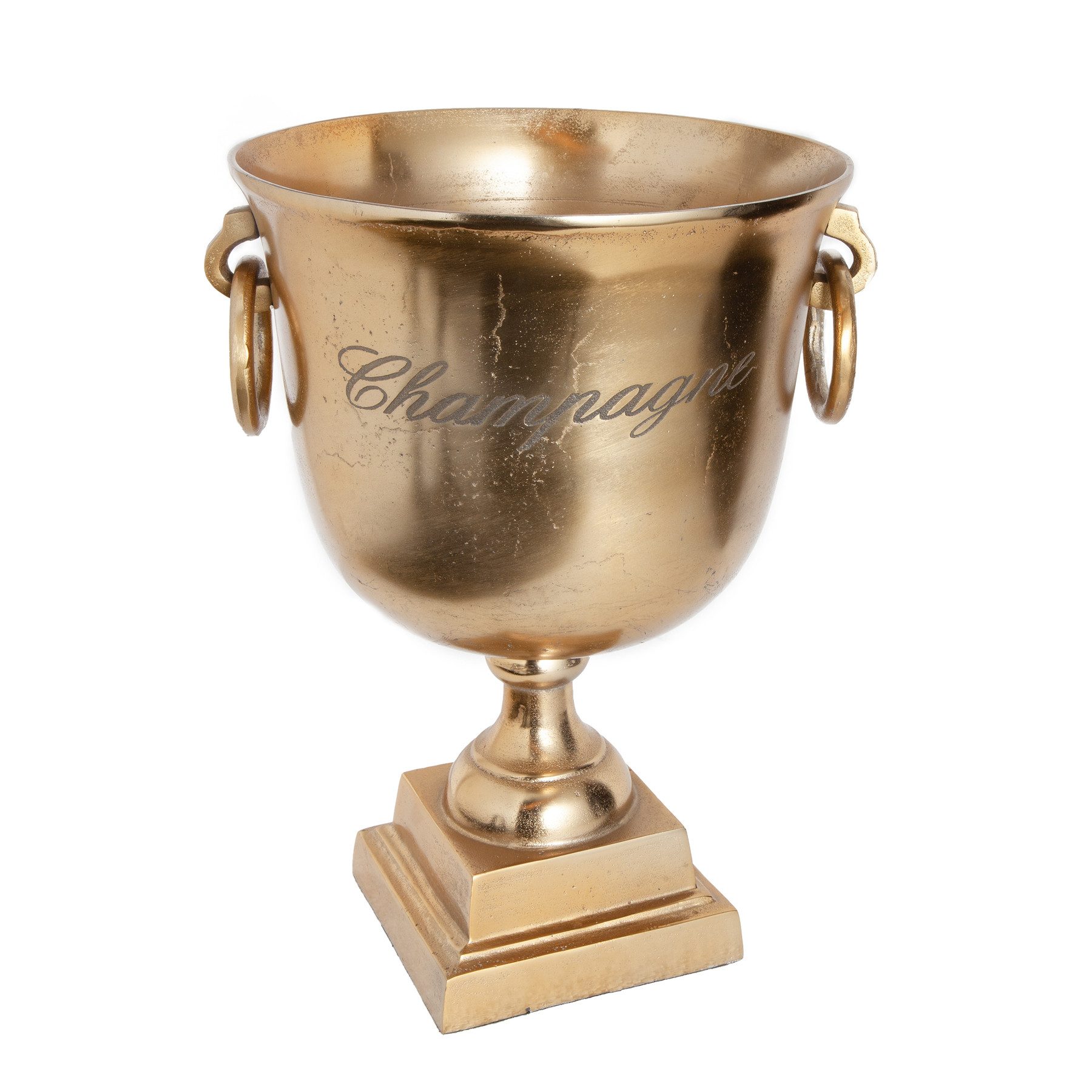 Sektkühler CHAMPAGNE 40cm gold