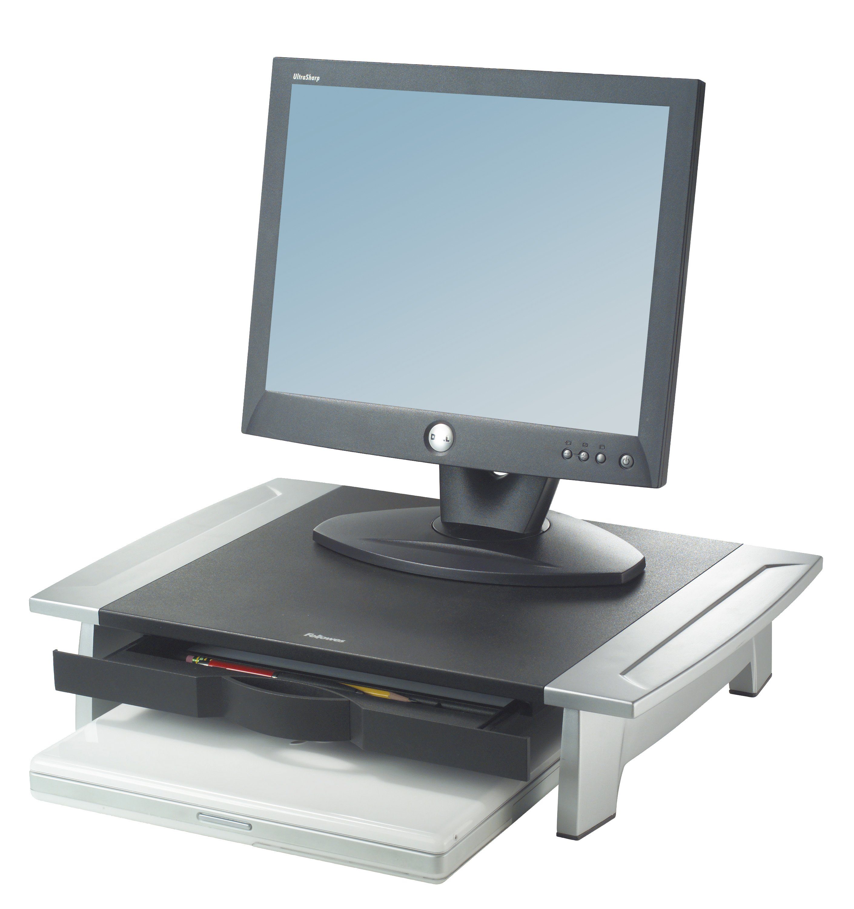 Monitor-Halterung 1 Monitorständer Standard Office Suites hvst. - schwarz/silber