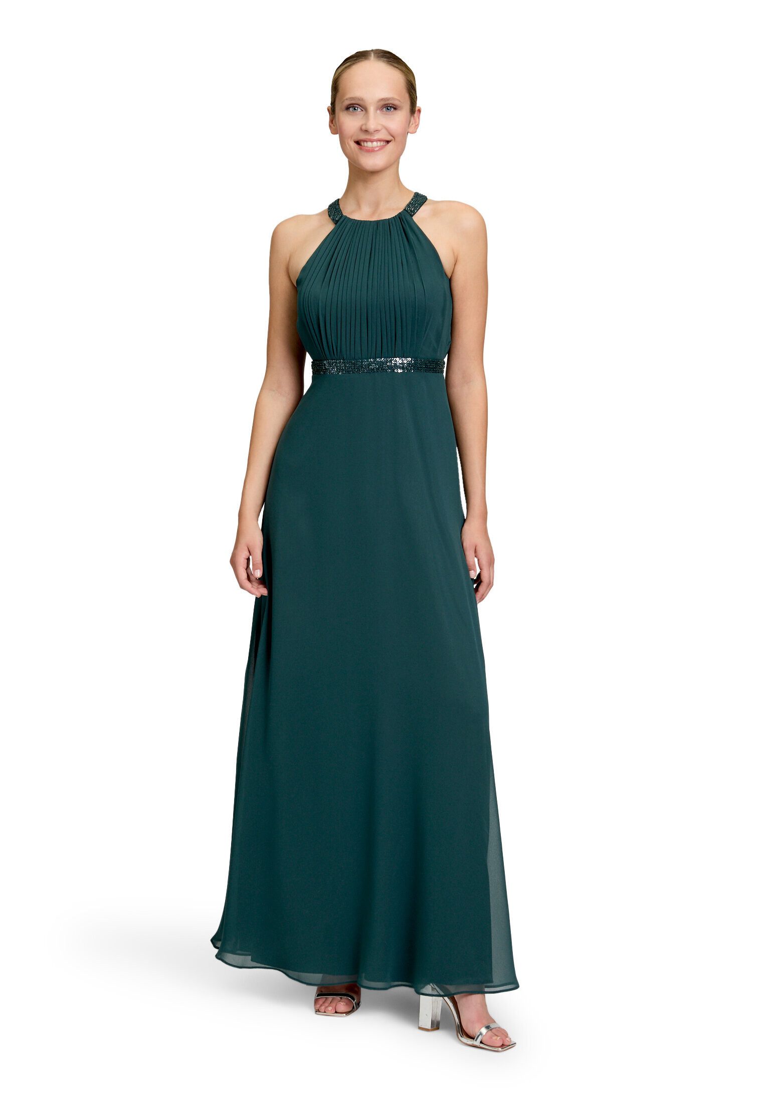 Vera Mont Abendkleid Damen rückenfrei Pailletten