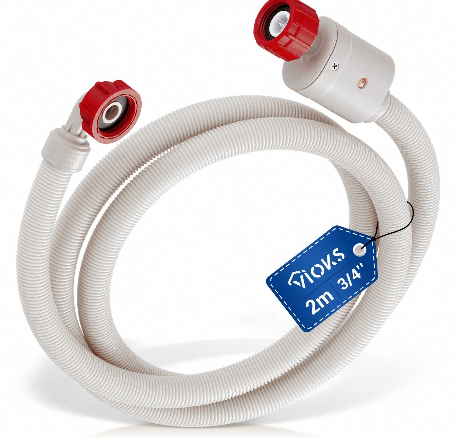 VIOKS Zulaufschlauch Aquastop Schlauch Sicherheitsschlauch 3/4 Zoll, Zubehör für Waschmaschine, Geschirrspüler