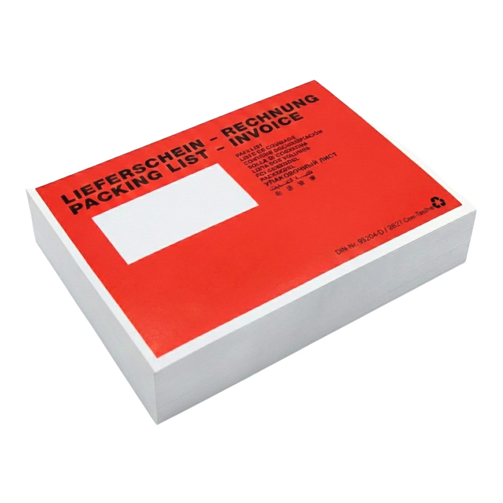 Packen24 GmbH Versandtasche Lieferscheintaschen C5 Lieferschein Rechnung Dokumententaschen