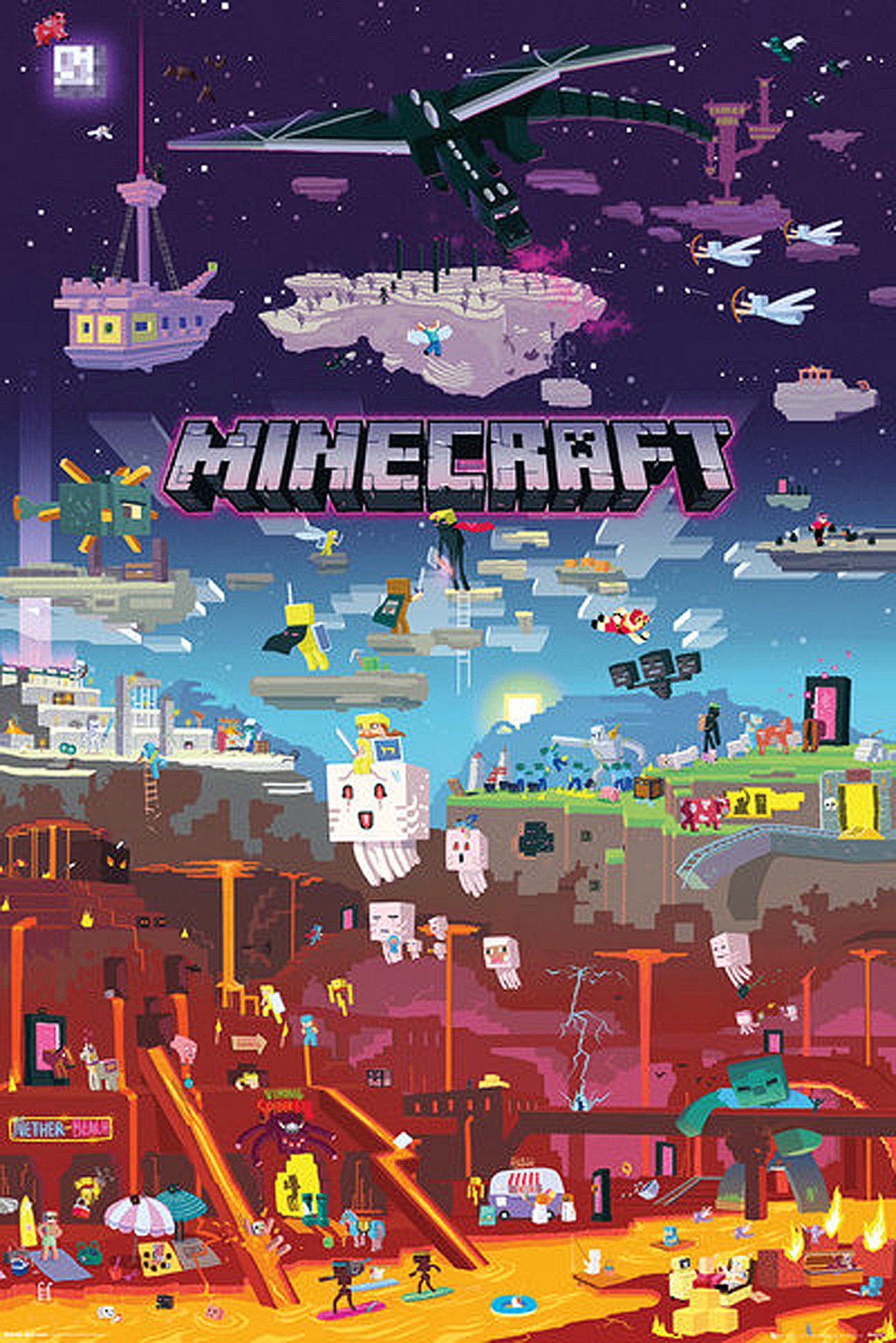 GB eye Poster Minecraft Poster World Beyond 61 x 91,5 cm