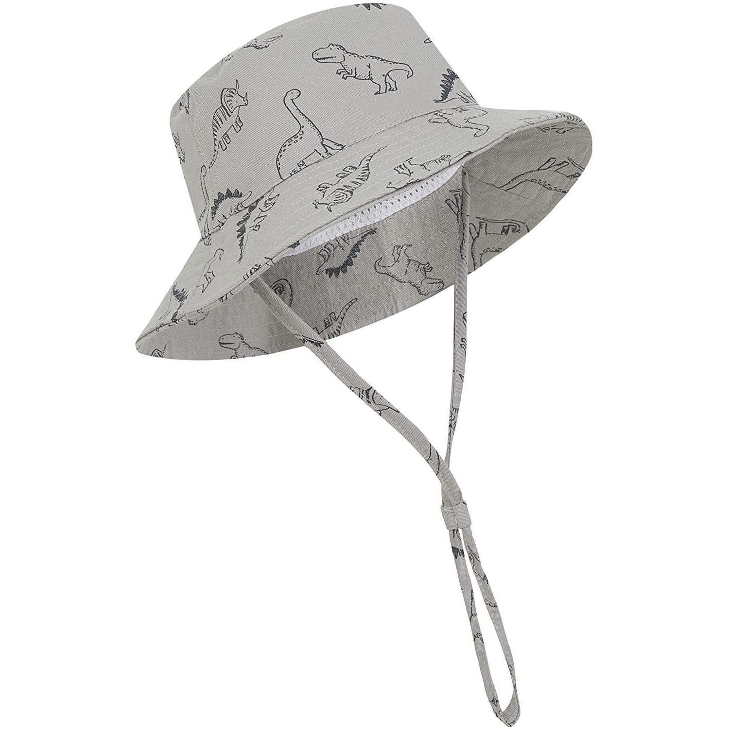 LuxusKollektion Sonnenhut Baby Sonnenhut UV Schutz Grau (1-St)