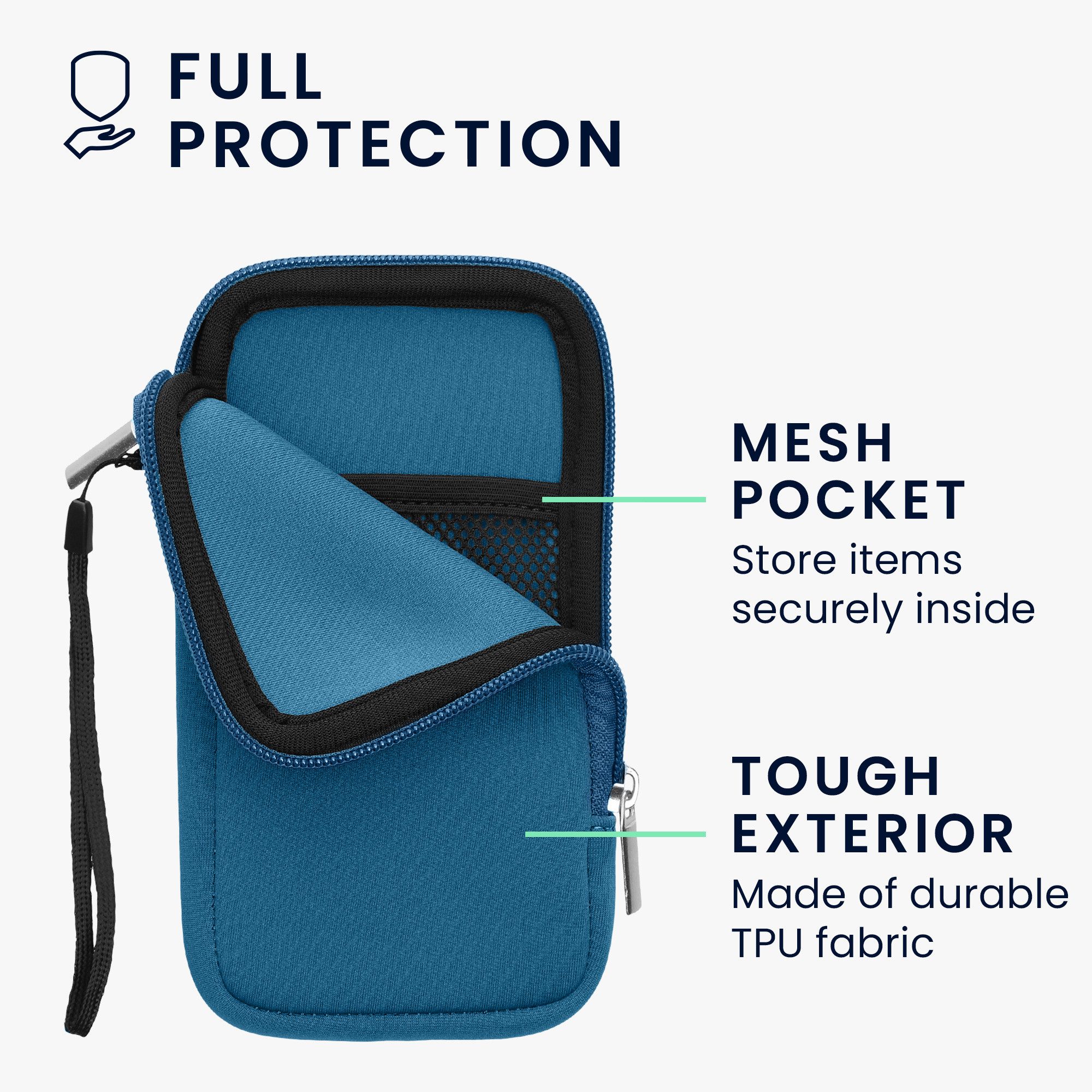 kwmobile Handytasche Handytasche für Smartphones XL - 6,7/6,8" (1-tlg), Neopren Handy Hülle - Handy Tasche Sleeve Pouch