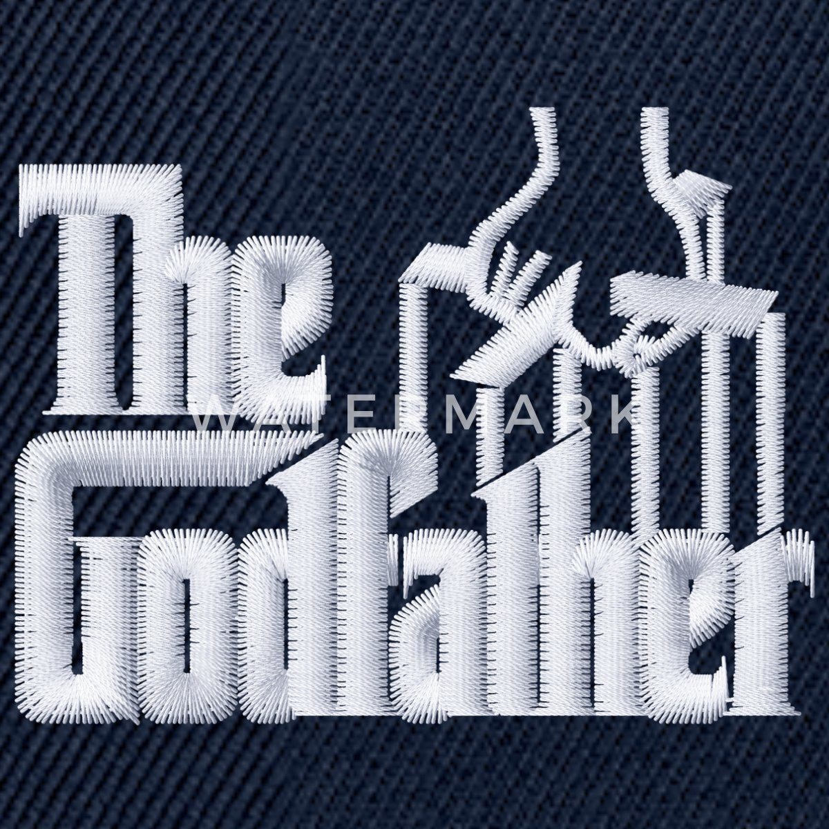 Spreadshirt Snapback Cap Der Pate Offizielles Logo Als Stick-Design Snapback Cap (1-St)