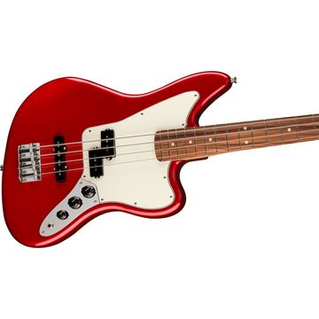 Fender E-Bass, E-Bässe, 4-Saiter E-Bässe, Player Jaguar Bass PF Candy Apple Red - E-Bass
