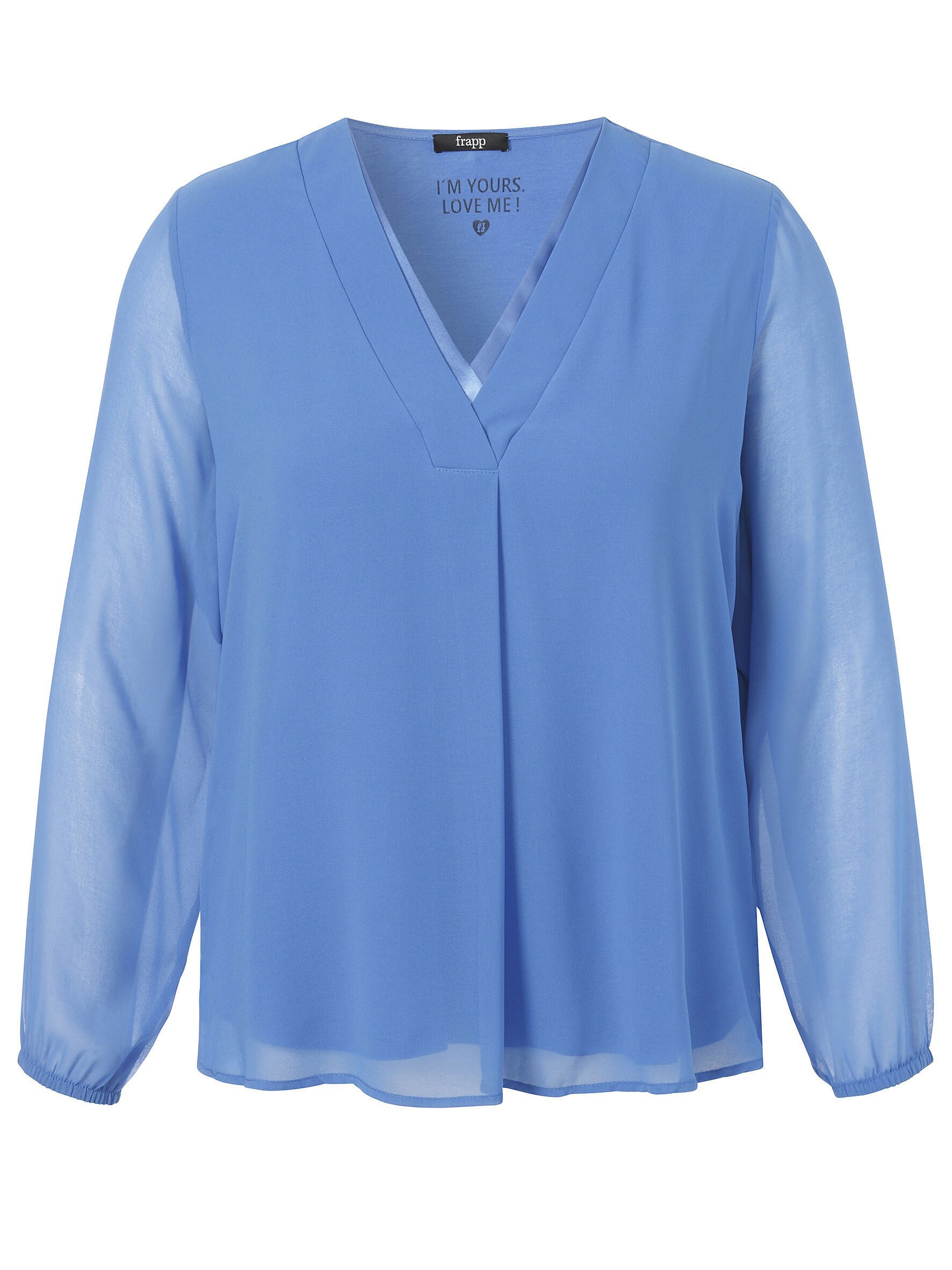 FRAPP Langarmbluse mit raffinierten Details günstig online kaufen