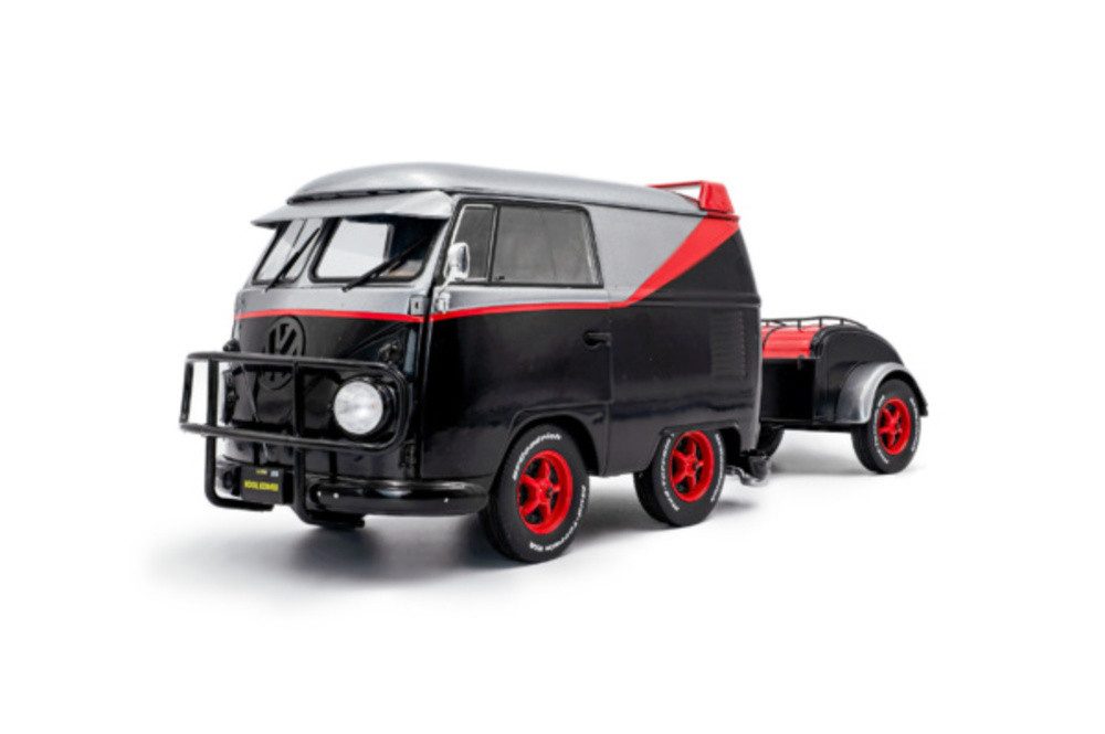 Solido Modellauto Kool Kombi B-Team 2024 schwarz grau, Maßstab 1:18
