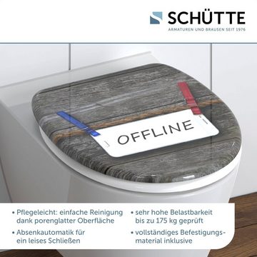 Schütte WC-Sitz Offline, Duroplast, mit Absenkautomatik