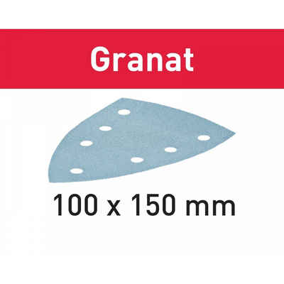 FESTOOL Schleifpapier Schleifblatt STF DELTA/7 P180 GR/10 Granat (497134)