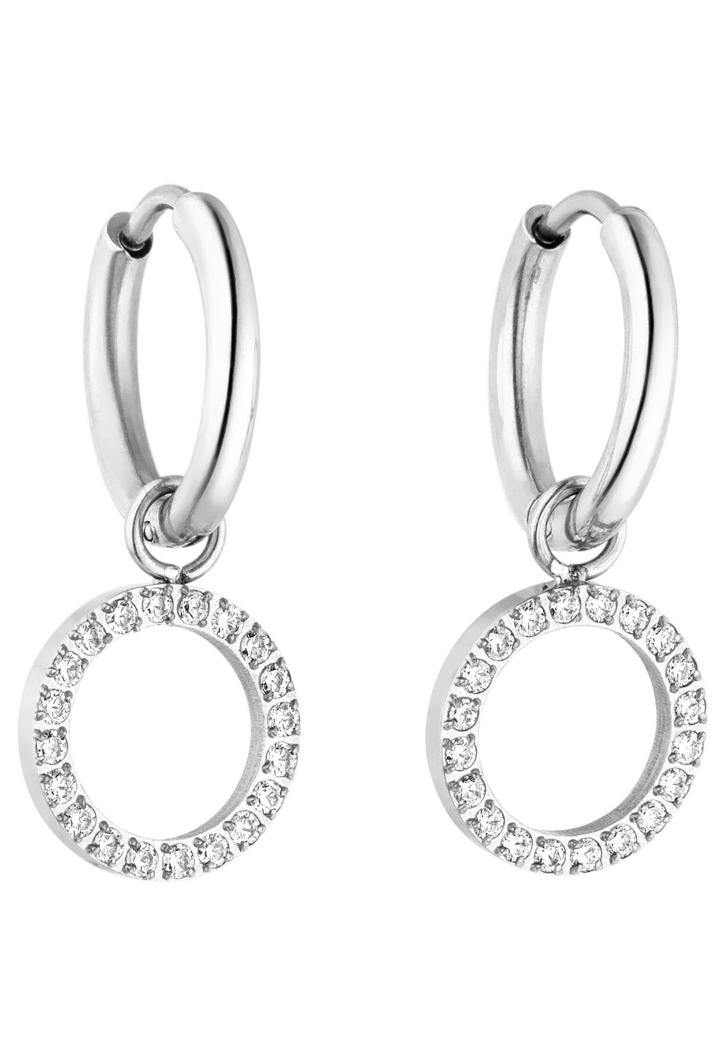 Paar Creolen Schmuck Geschenk Closed Glow Ohrringe, Earring-ClosedGlow