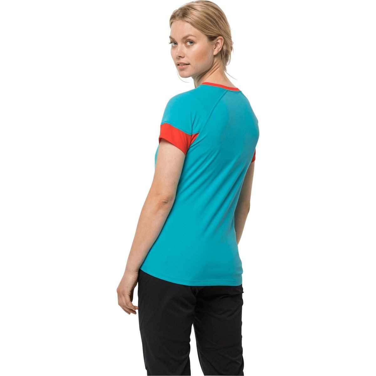 Jack Wolfskin Kurzarmshirt Narrows T W Leichtes, atmungsaktives und geruchshemmendes T-Shirt mit aktivem