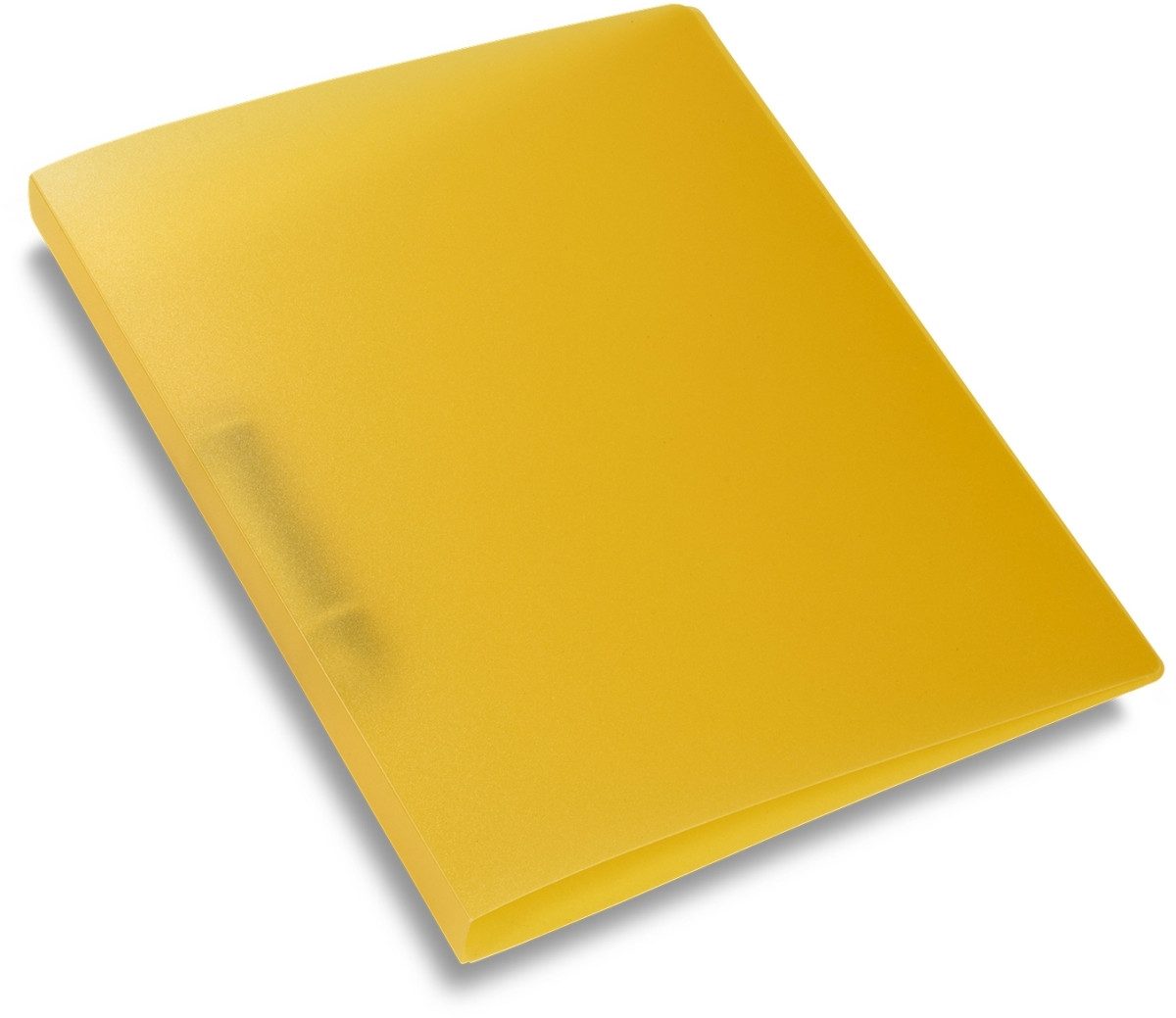 Präsentationsordner Ringbuch A4 2 Ringe 25mm transluzent gelb