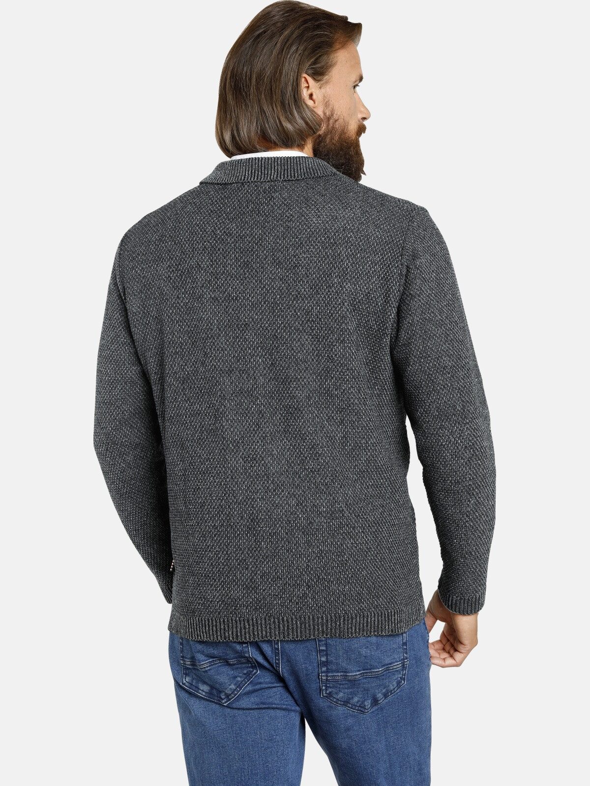 Jan Vanderstorm Cardigan ASGER in leichtem Baumwoll-Mix günstig online kaufen