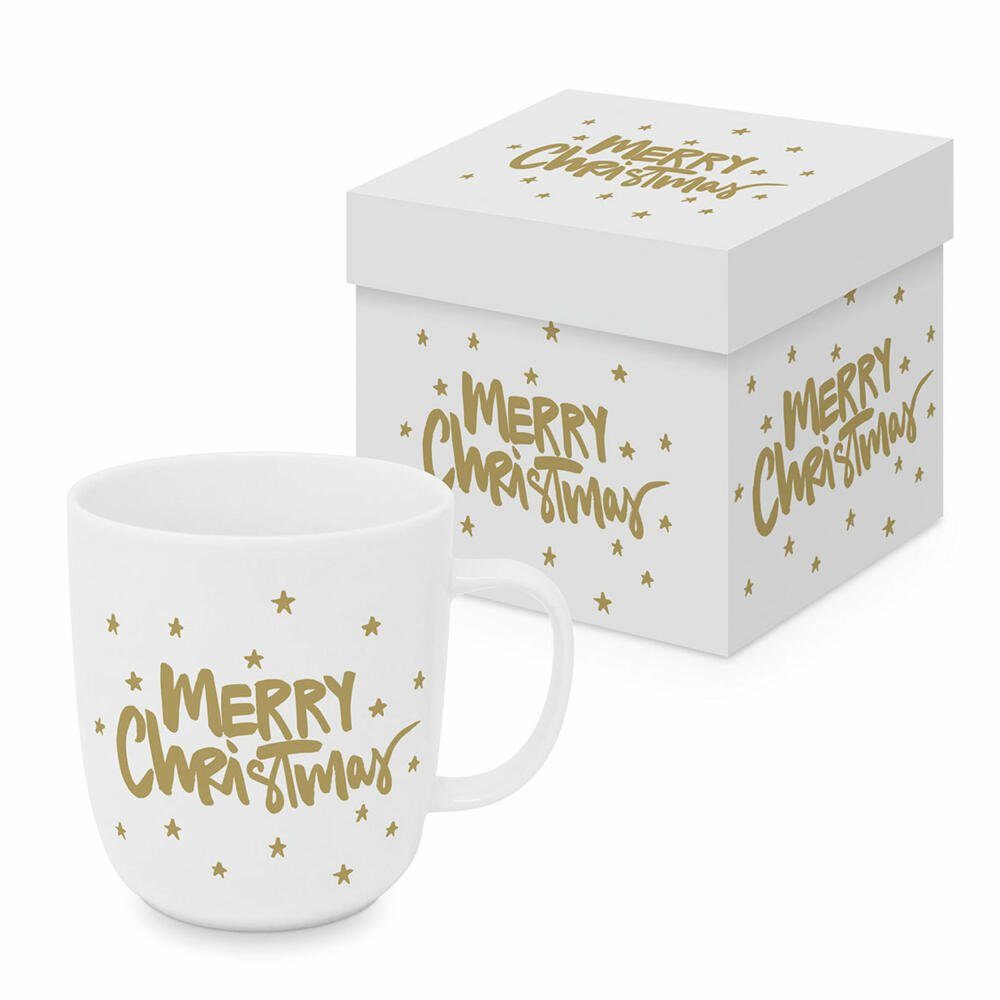 PPD Tasse Merry Christmas gold Matte Mug 400 ml, Bone China