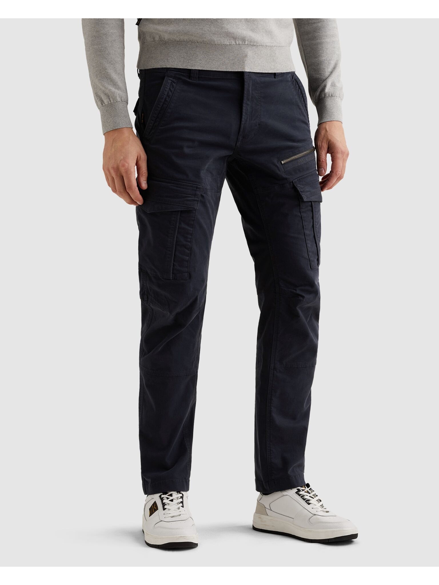PME LEGEND Cargohose Nordrop Stretch Twill mit Logo Stickerei